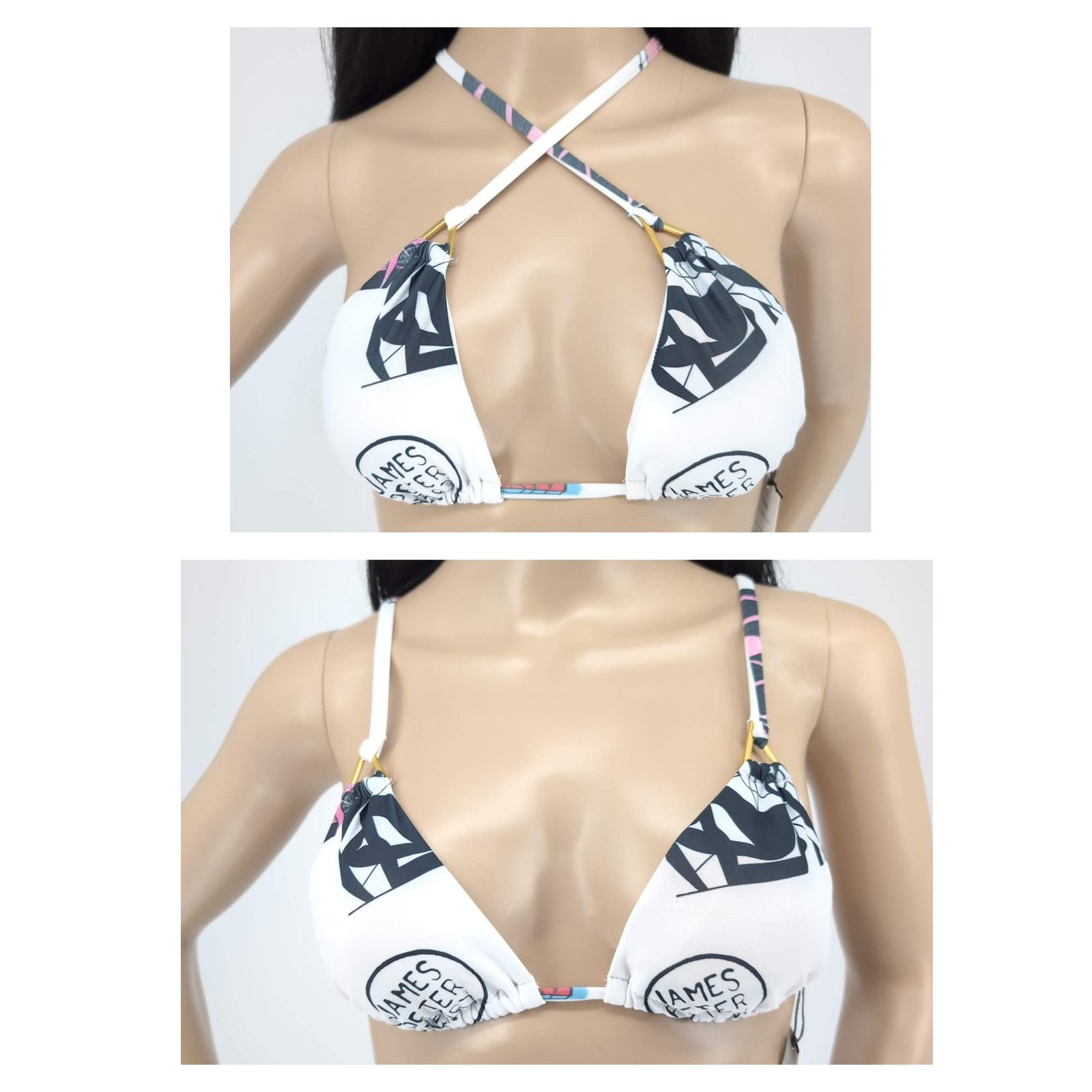 Other NWT Swiminista x JPH Art Toss Print Sexy Bikini Top -Size XS Size ONE SIZE - 9 Thumbnail
