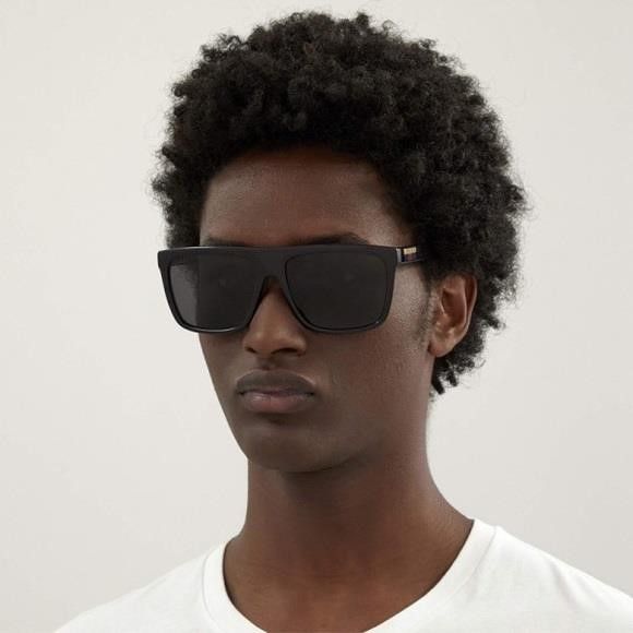 Gucci 💯 - Authentic- New-GUCCI Grey /Black Browline Men's Sunglas Size ONE SIZE - 13 Thumbnail