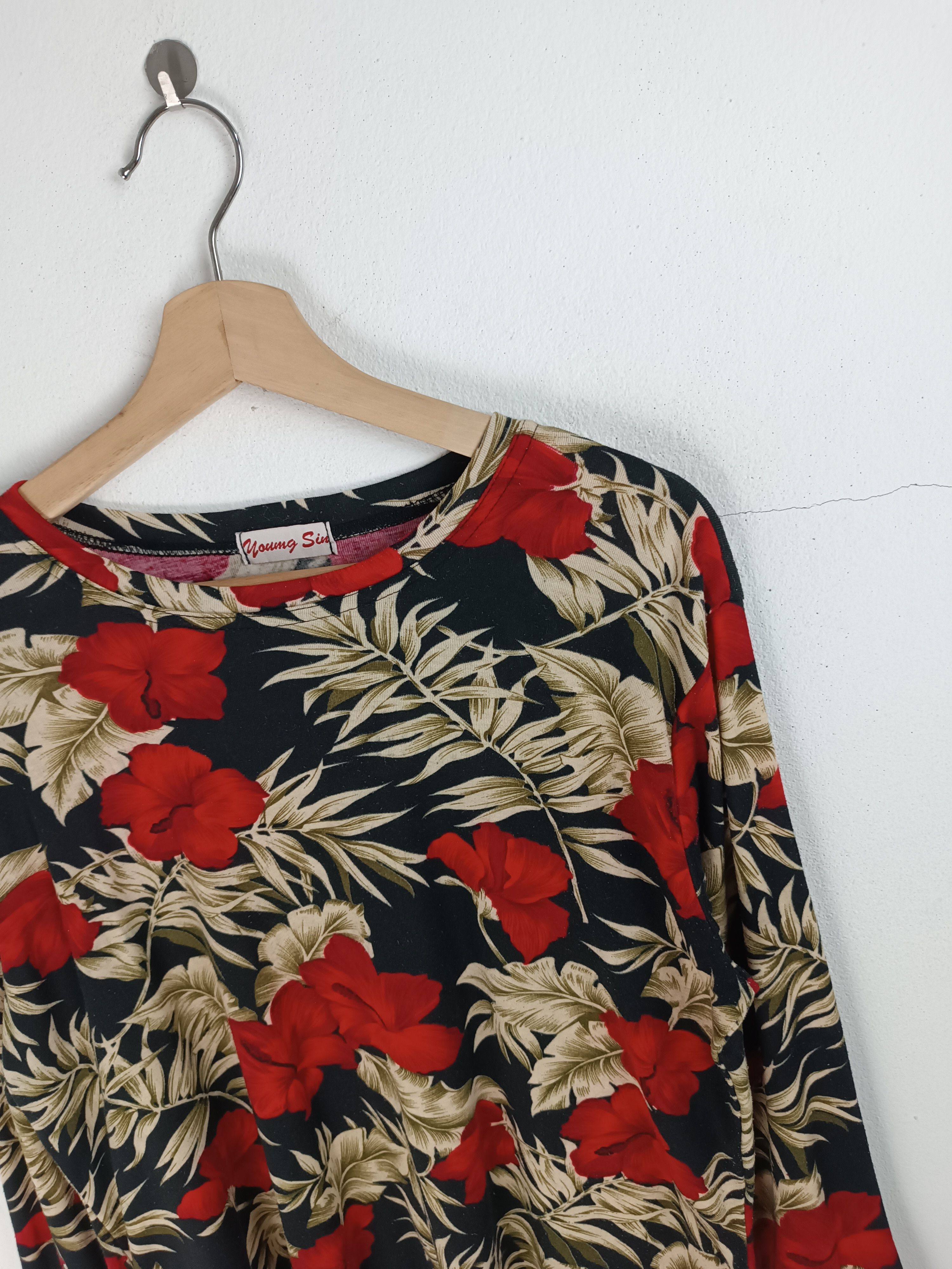 Other VINTAGE FLORAL FLOWER HIBISCUS PUNK ROCK STYLE GRUNGE Size M / US 6-8 / IT 42-44 - 9 Thumbnail