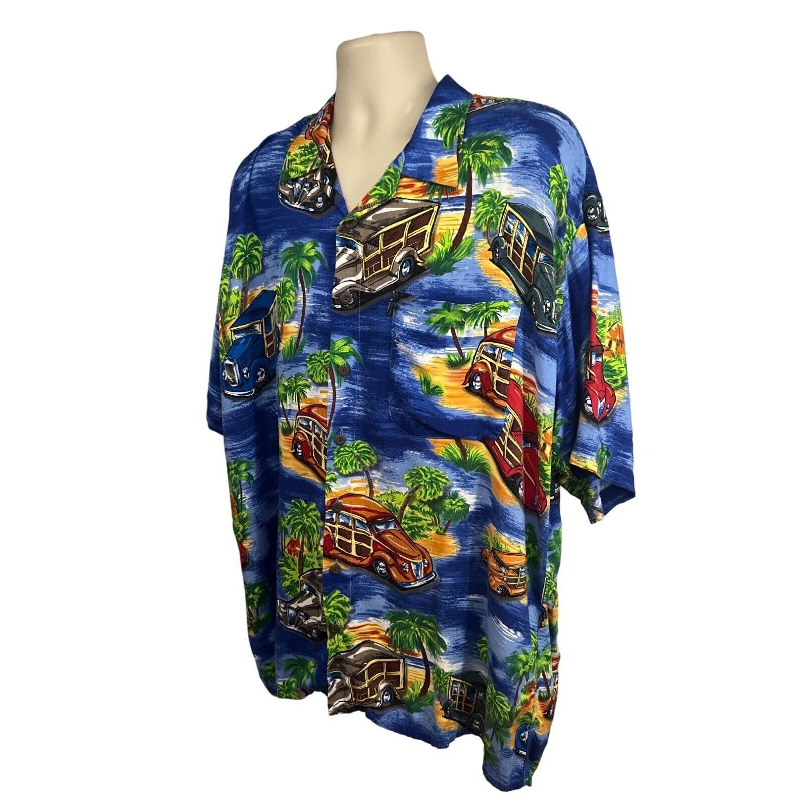 Vintage Vintage All Over Hawaiian Floral Print Shirt 2XL Pocket Size US XXL / EU 58 / 5 - 2 Thumbnail
