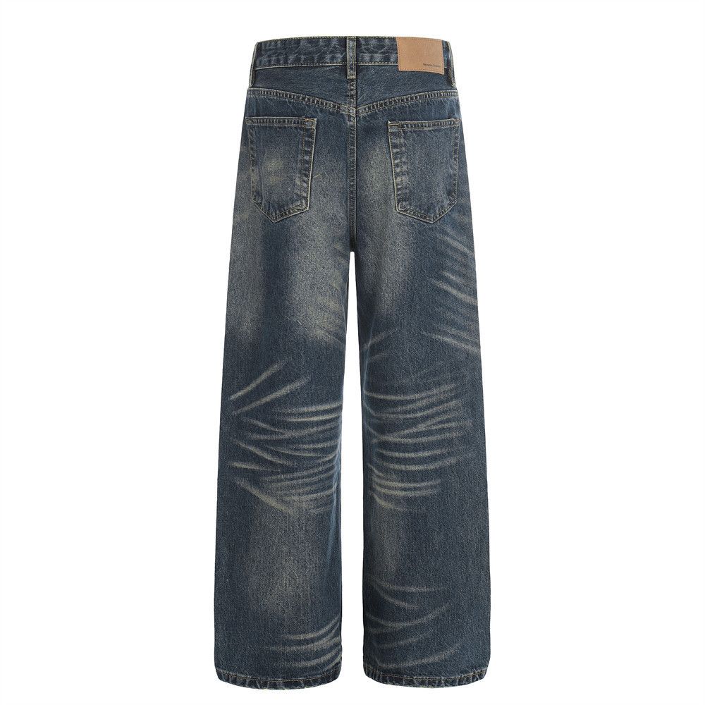 Jean American retro loose casual punk ripped washed jeans Size US 32 / EU 48 - 2 Thumbnail