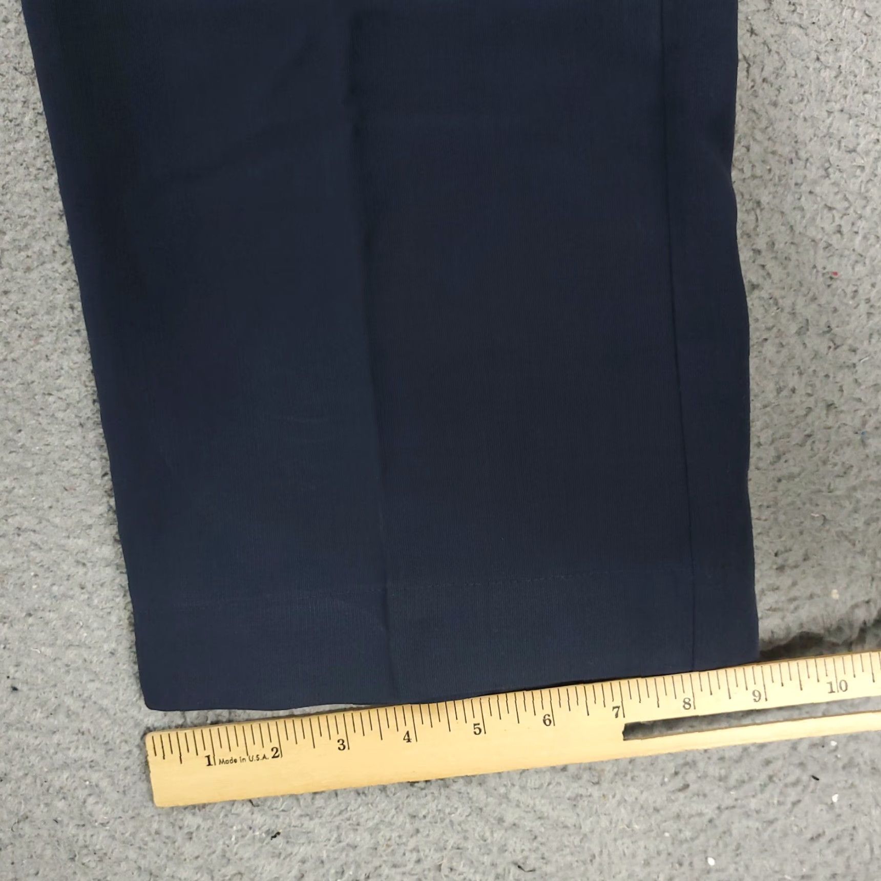 Nike Nike Men Pants 34x34 Regular Size 34 Navy Blue Chino Trousers Pleated Cuffed Straight Pockets Zip Polyester Polyester Blend Logo Regular Fit Size US 34 / EU 50 - 6 Thumbnail
