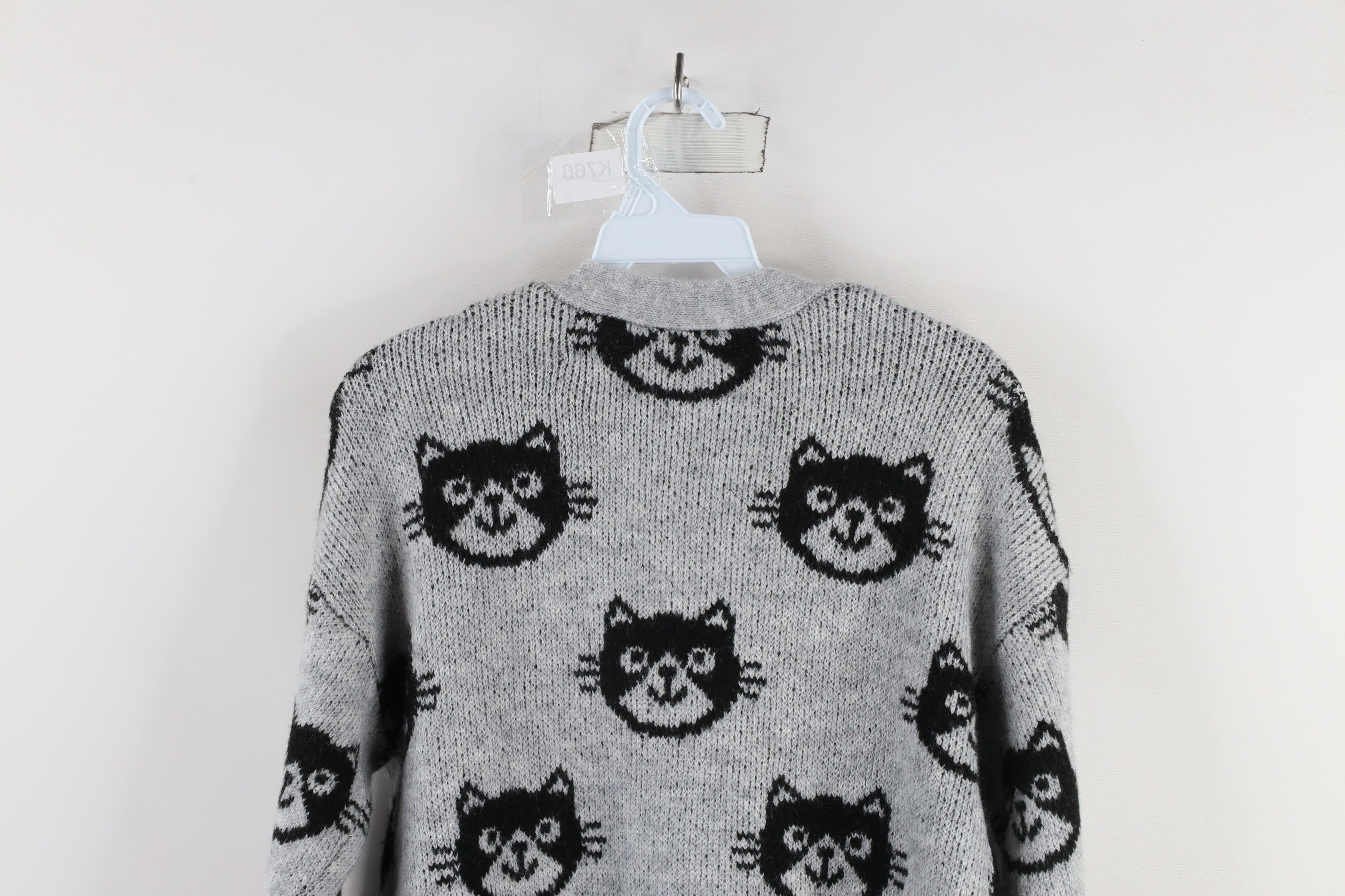 Vintage Vintage 90s Streetwear Print Open Front Cardigan Sweater Size M / US 6-8 / IT 42-44 - 10 Thumbnail