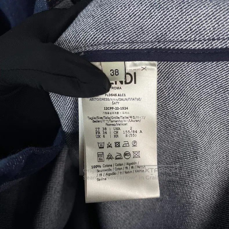 Fendi Fendi Denim Dress with Belt Buckle Size XS / US 0-2 / IT 36-38 - 5 Thumbnail