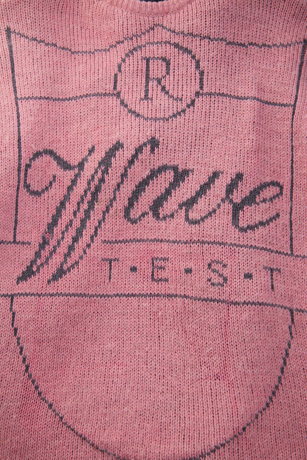 Raf Simons AW04 pink Wave Test sweater Size US M / EU 48-50 / 2 - 10 Thumbnail