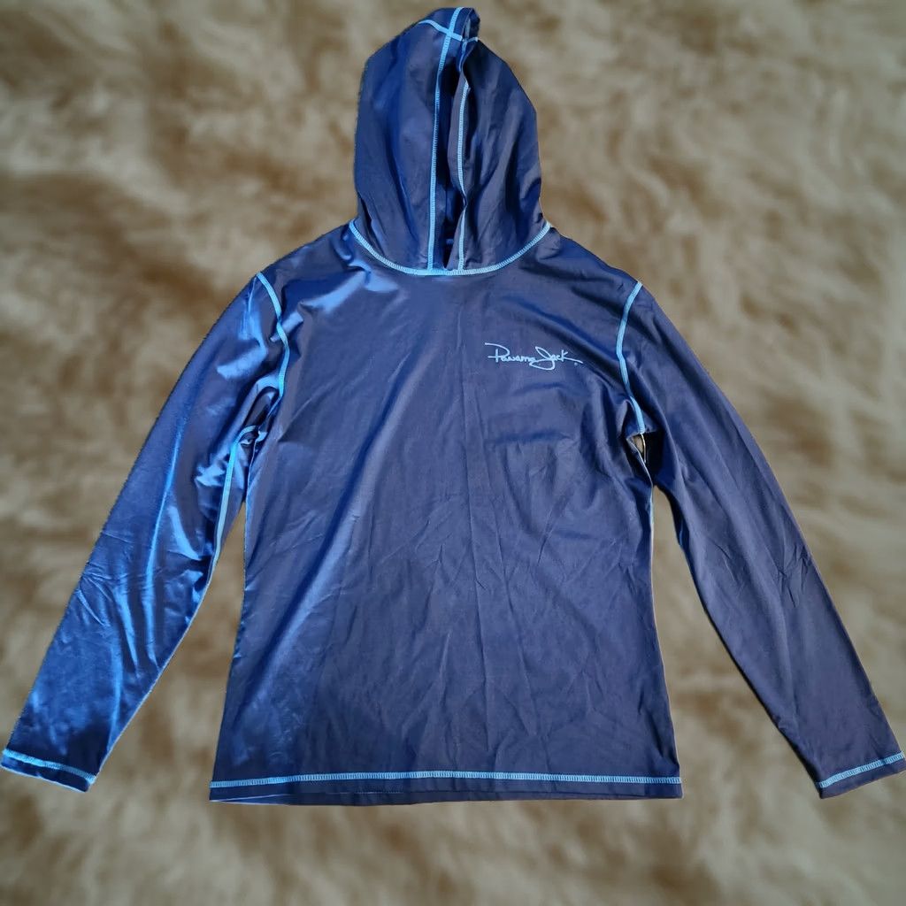 Panama Jack Panama Jack UPF Fishing Shirt Womens Medium Blue Long Sleeve Hooded UPF 35 New! Size M / US 6-8 / IT 42-44 - 1 Thumbnail