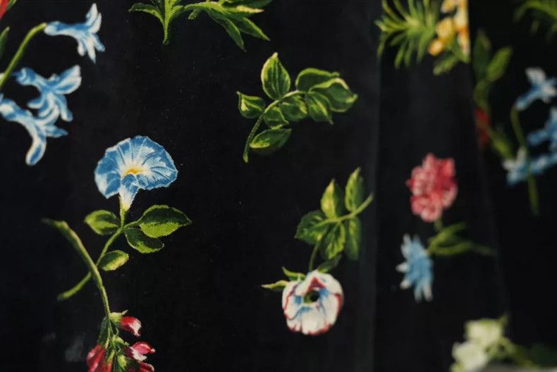 Kenzo KENZO Silk velvet floral skirt Size 26" / US 2 / IT 38 - 1 Thumbnail