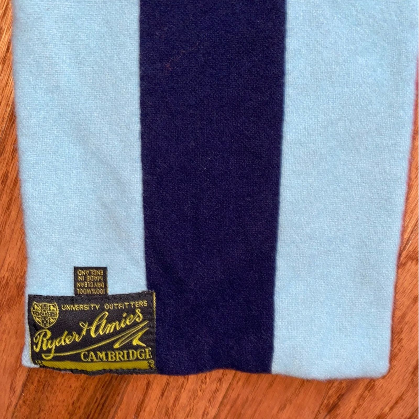 Hardy Amies Vtg Ryder & Amies Cambridge Corpus Christi Wool Scarf Size ONE SIZE - 14 Thumbnail