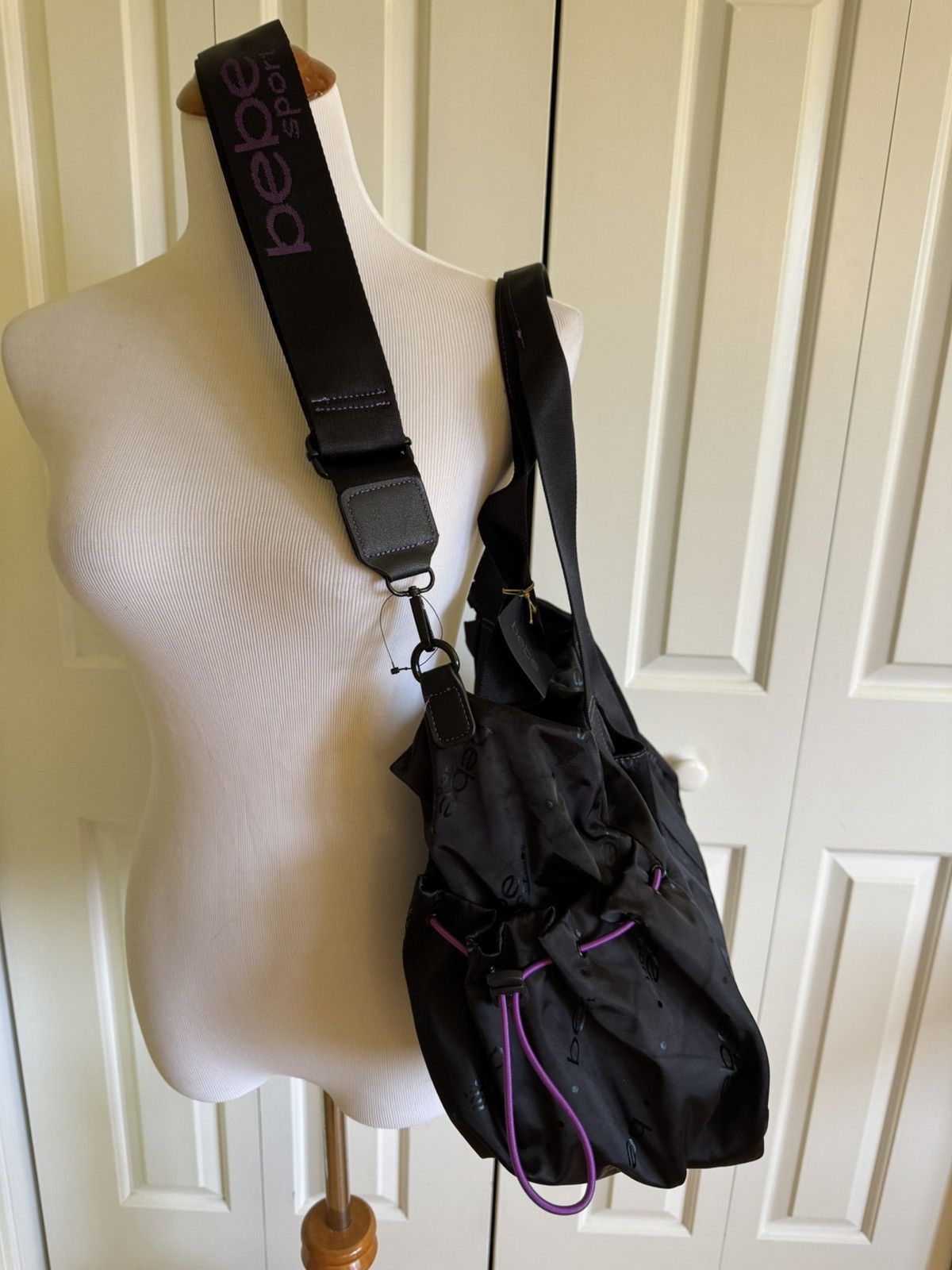 Bebe BEBE BECCA Black Nylon Gym/Travel Bag NWT $109 Size ONE SIZE - 3 Thumbnail