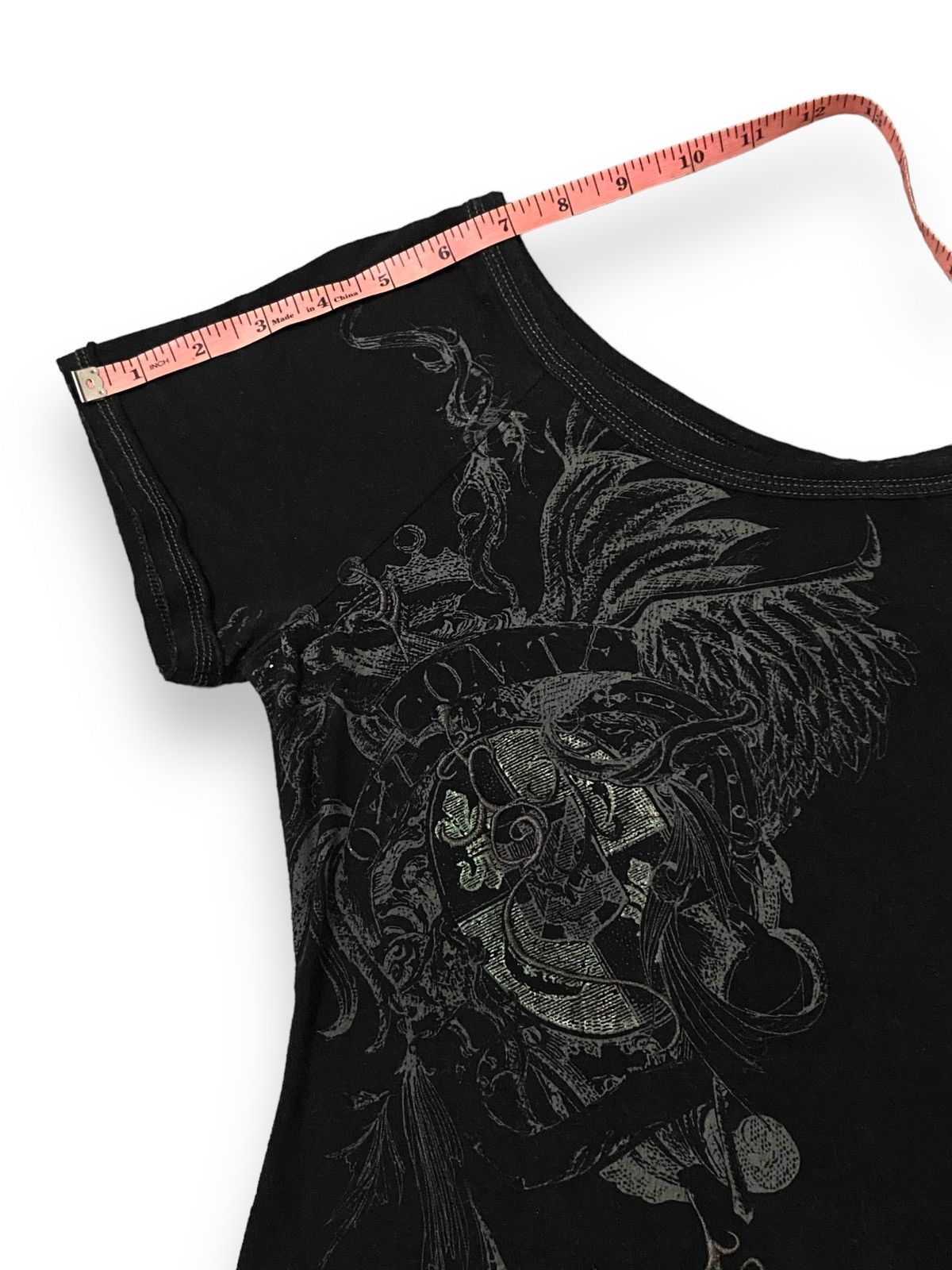 Japanese Brand Japan Ozz Croce Grunge Top Short Sleeves Embroidery Graphic Size M / US 6-8 / IT 42-44 - 16 Thumbnail