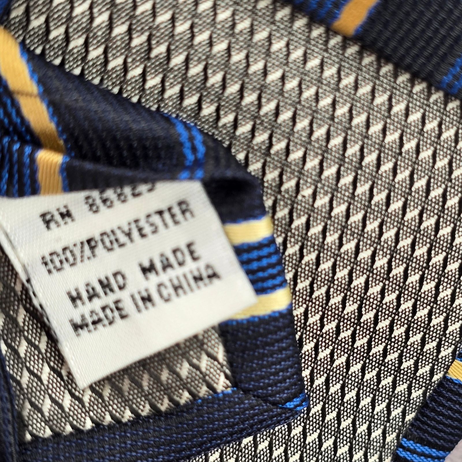 Other Chereskin Blue Gold Stripe Repp Executive Neck Tie Men's Size 28 - 7 Thumbnail