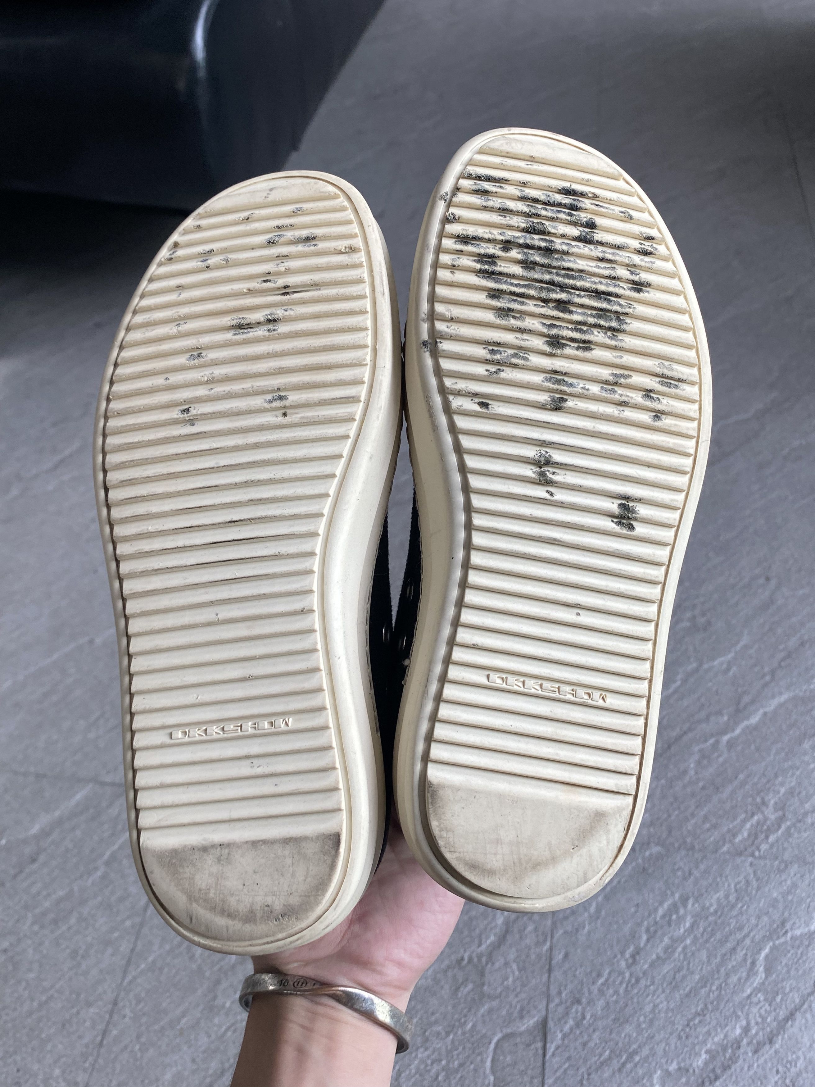 Rick Owens Drkshdw Rick Owens DRKSHDW Low Ramones Black Canvas Size US 5.5 / IT 35.5 - 14 Thumbnail