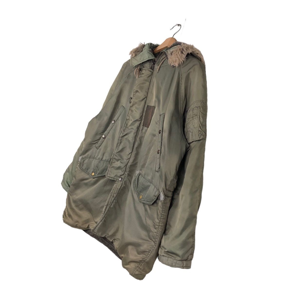 Avirex 🔥Vintage Fly Bomber Jacket Cargo Avirex Usa Mink Fur Hoodie Size US M / EU 48-50 / 2 - 2 Thumbnail