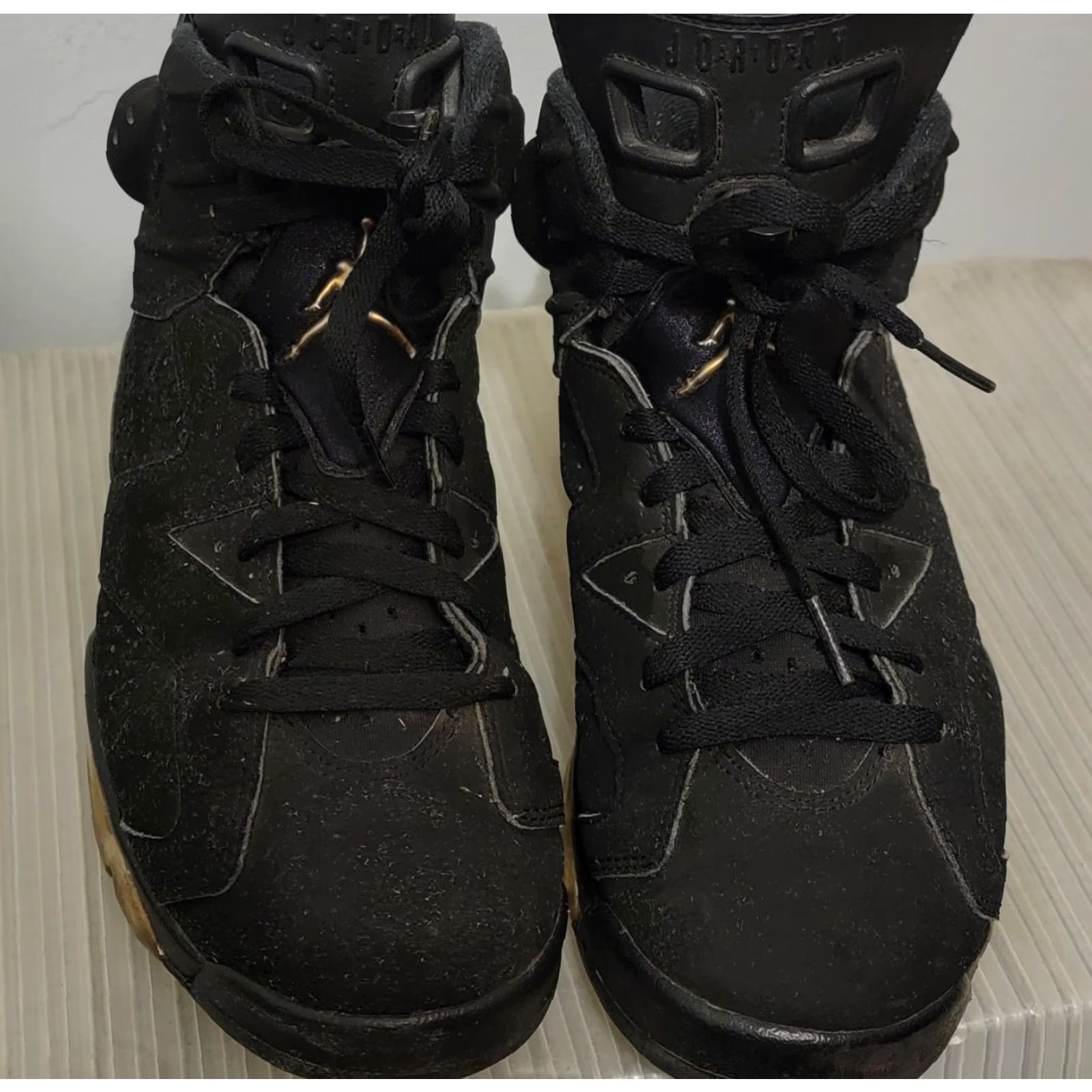 Jordan Brand Jordan 6 Retro Defining Moments 2020 Sneaker Men US 8 Black Nubuck Mid Top CT4954-007 Air Jordan 6 Shoes Athletic Fashion Size US 8 / EU 41 - 2 Thumbnail