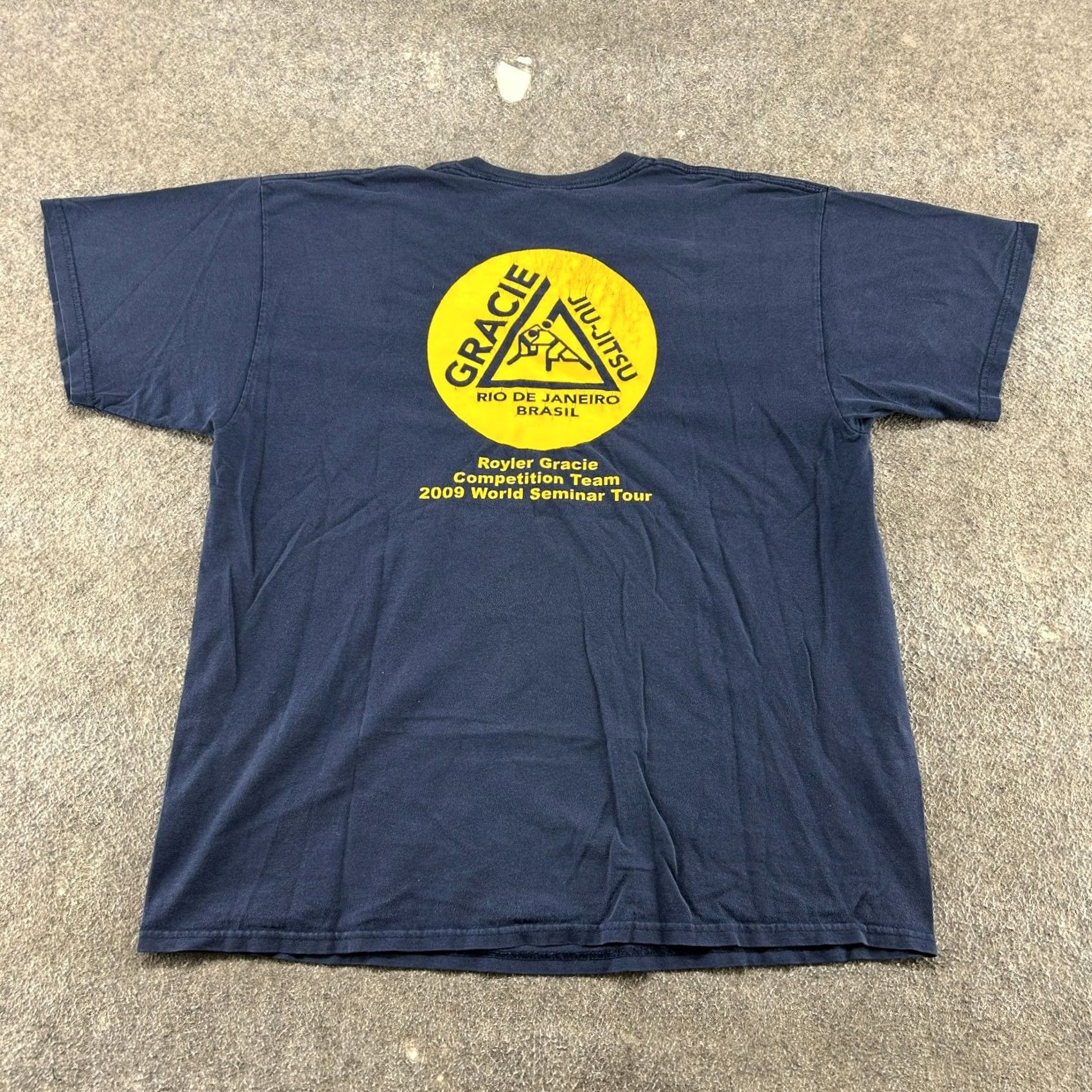 Vintage VINTAGE Gracie Jiu Jitsu Shirt Mens XL Blue Competition Team Royler Rio 2009 Y2K Size US XL / EU 56 / 4 - 6 Thumbnail