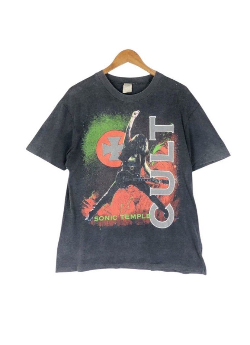 Band Tees × Vintage Vintage 80s The Cult Sonic Temple/ Glam Rock /faded /Size M Size US M / EU 48-50 / 2 - 1 Thumbnail