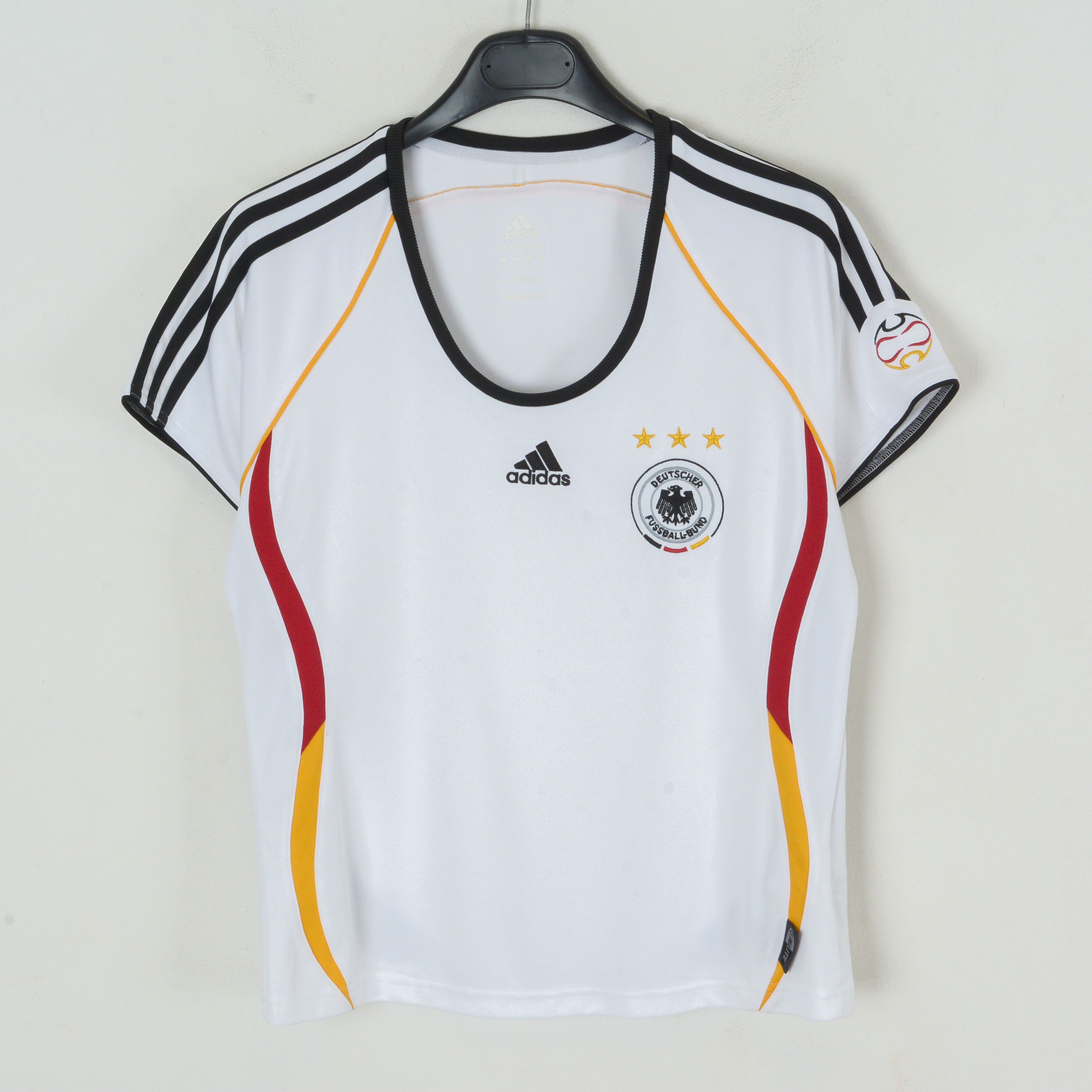 Adidas Germany Women L Football Home Jersey Shirt 2006 2007 Kit Top Size L / US 10 / IT 46 - 1 Thumbnail