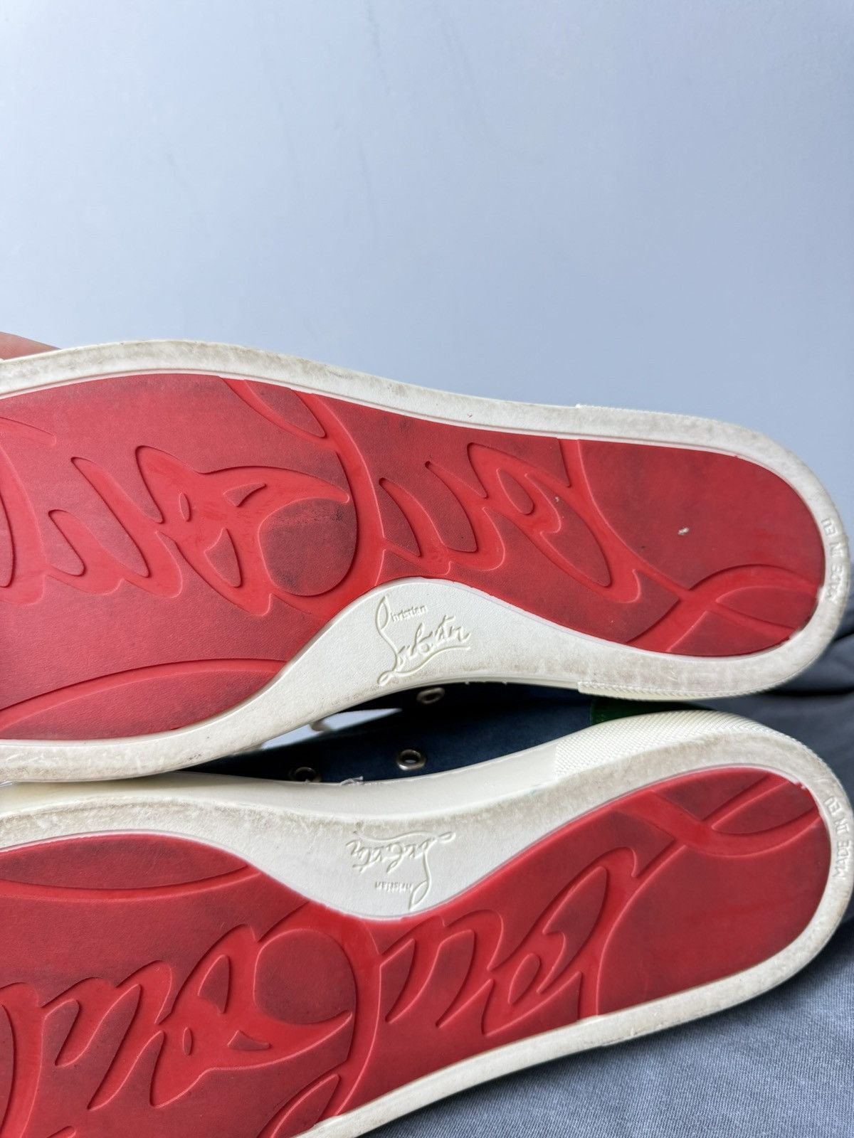 Christian Louboutin Christian Louboutin Suede Low Top Sneakers 42 Size Size US 8.5 / EU 41-42 - 14 Thumbnail