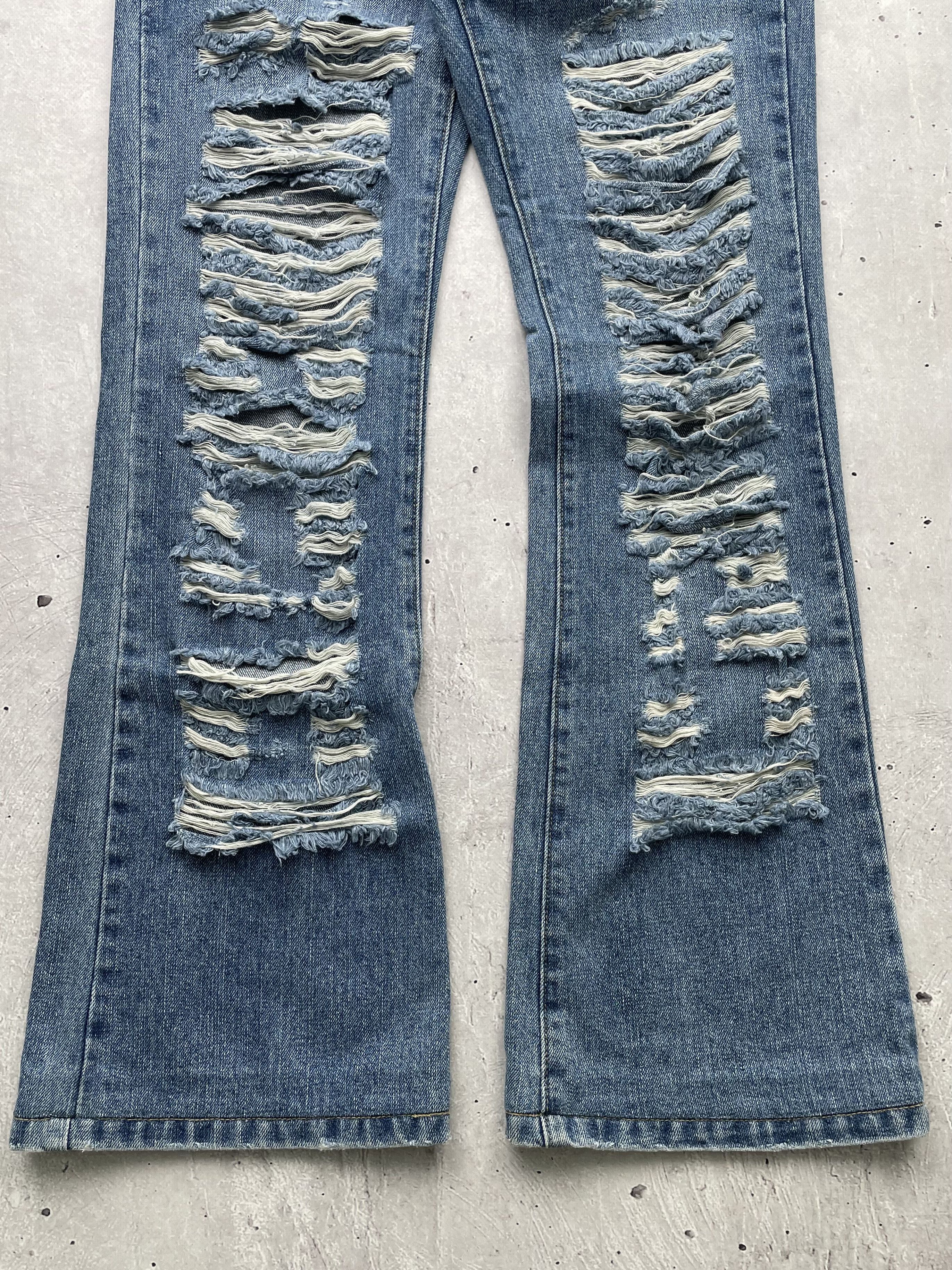 Vintage Vintage Ripped Jeans Size 29" - 3 Thumbnail