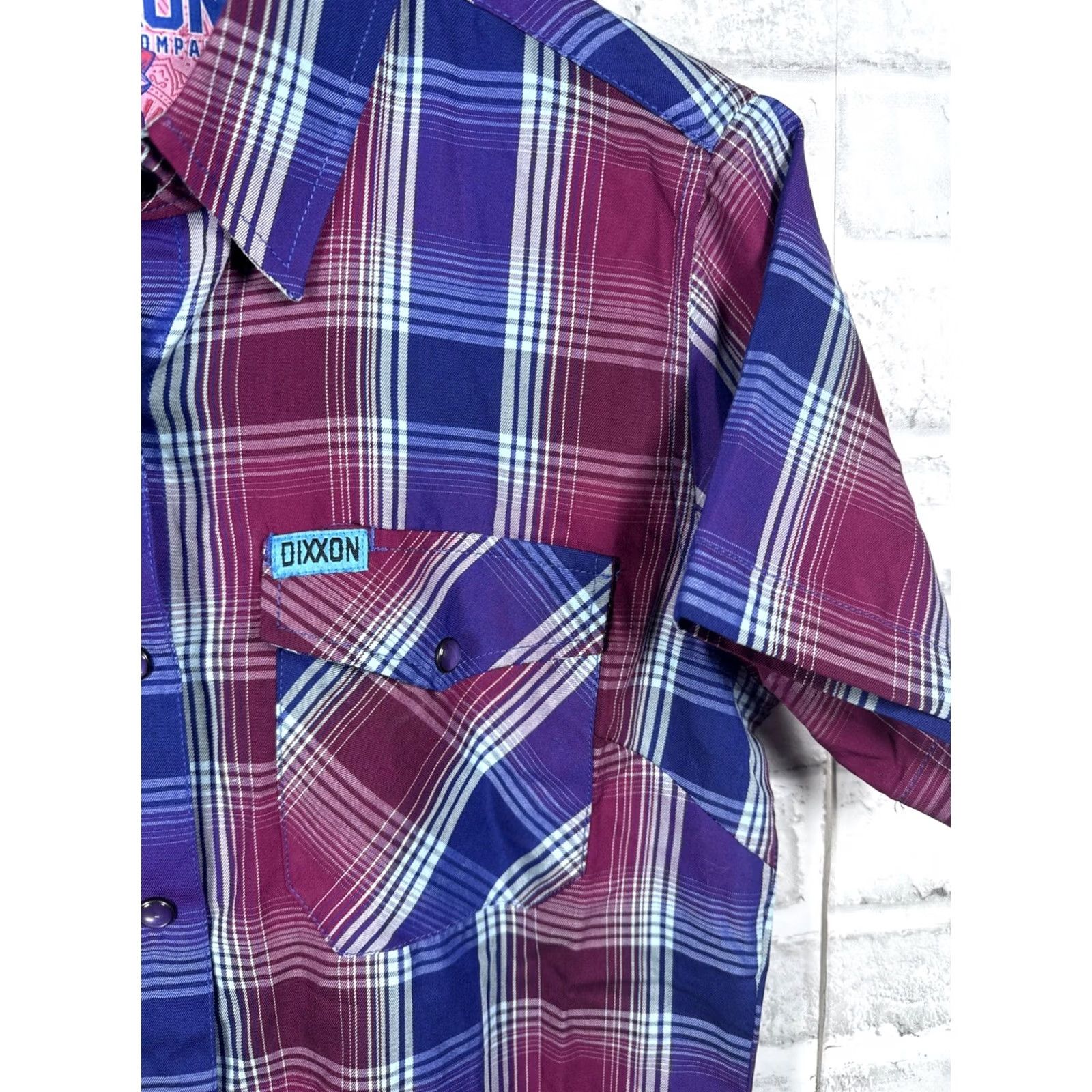 Vintage DIXXON FLANNEL CO. The Locus Plaid Snap Button Womens M Shirt Pink Plaid Snap Button Shirt Womens M Size M / US 6-8 / IT 42-44 - 3 Thumbnail