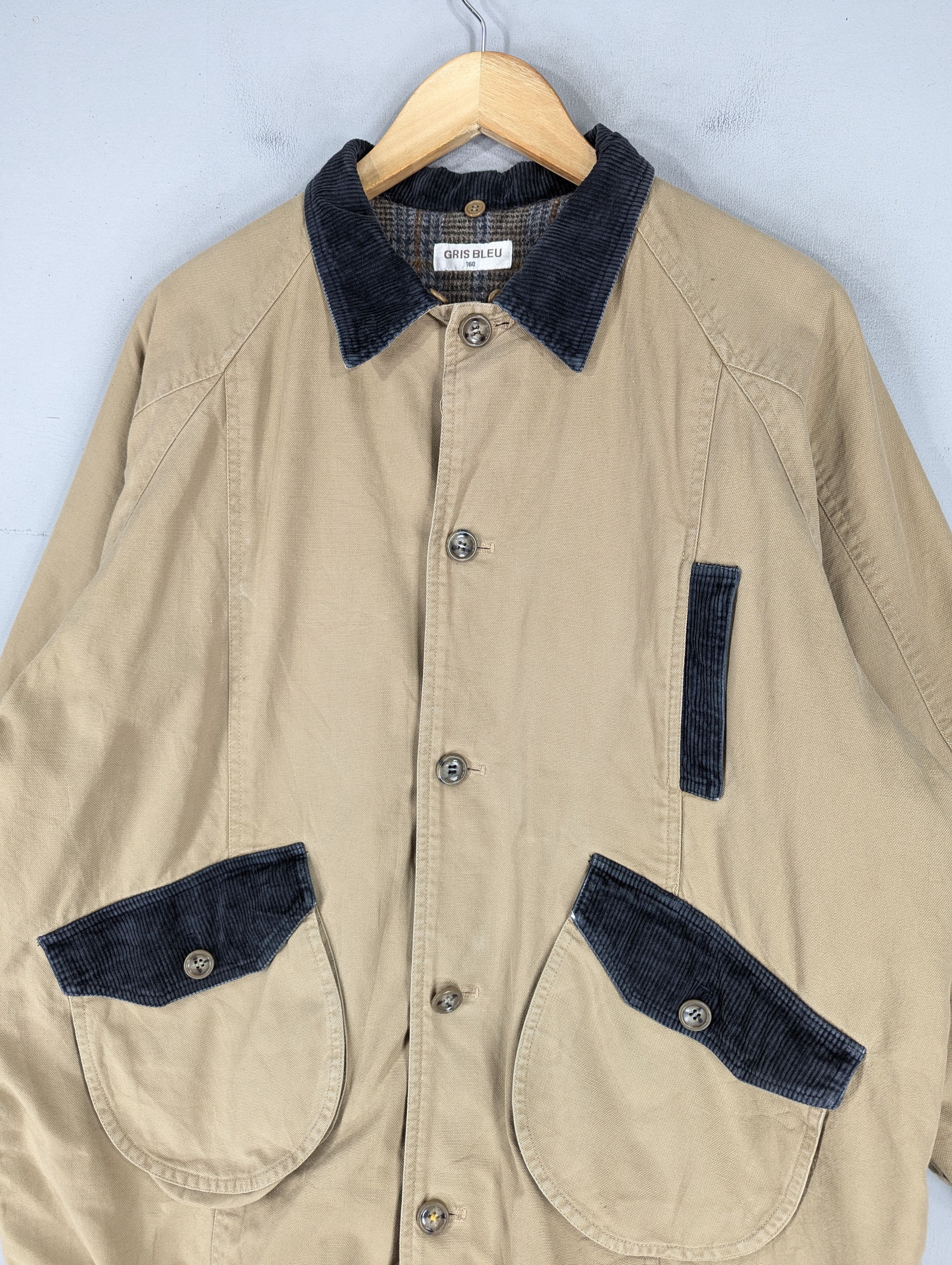 Vintage Vintage Gris Bleu Blanket Lined Chore Jacket Size US L / EU 52-54 / 3 - 5 Thumbnail