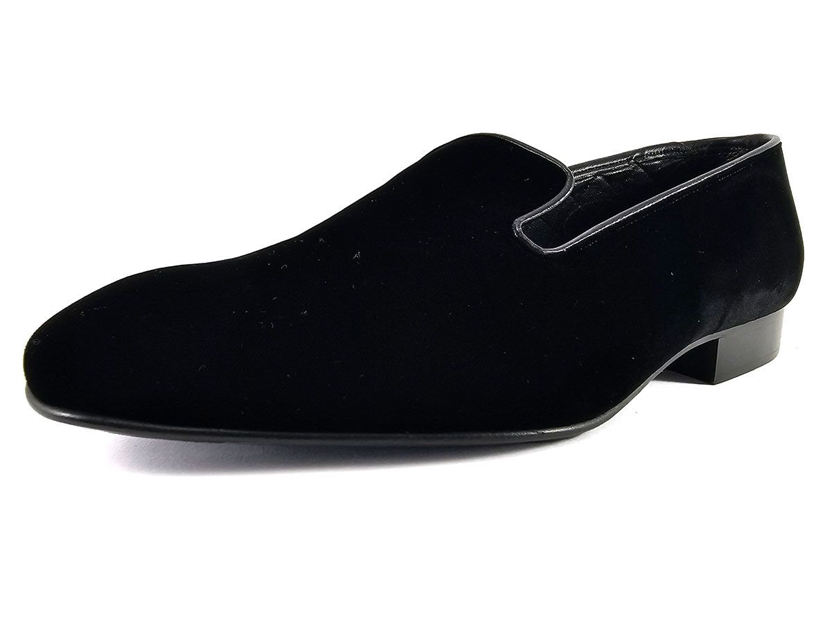 image of Churchs Church’S Black Velvet Loafers Men’S Shoes Size Us 9 Eu 42, Men's