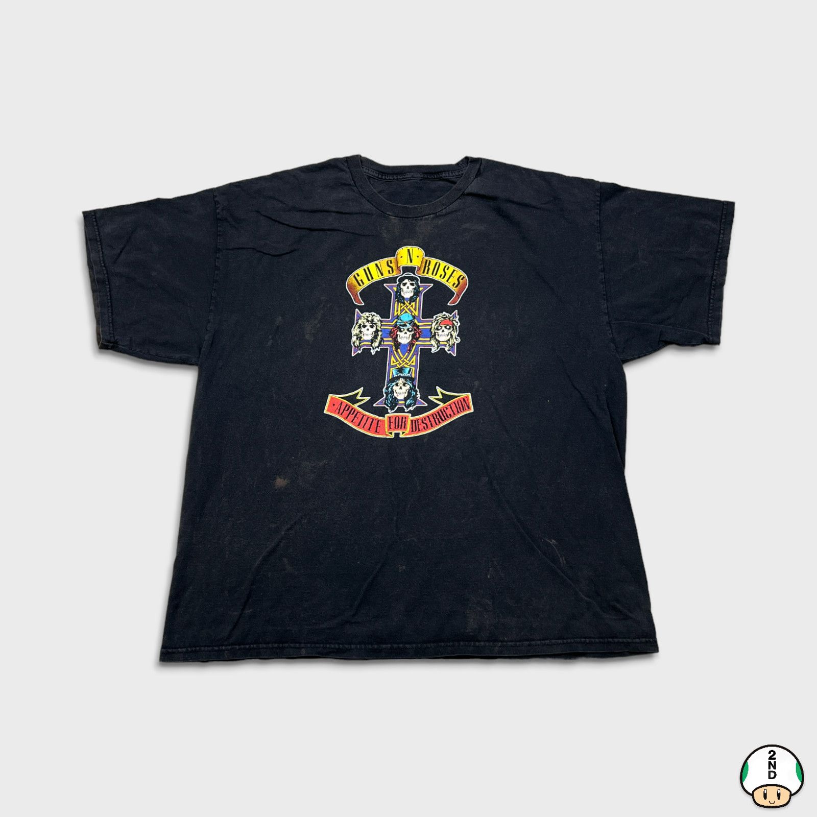 Band Tees × Guns N' Roses × Vintage Guns N Roses T Shirt XL Appetite For Destruction Faded Band Size US XL / EU 56 / 4 - 1 Thumbnail