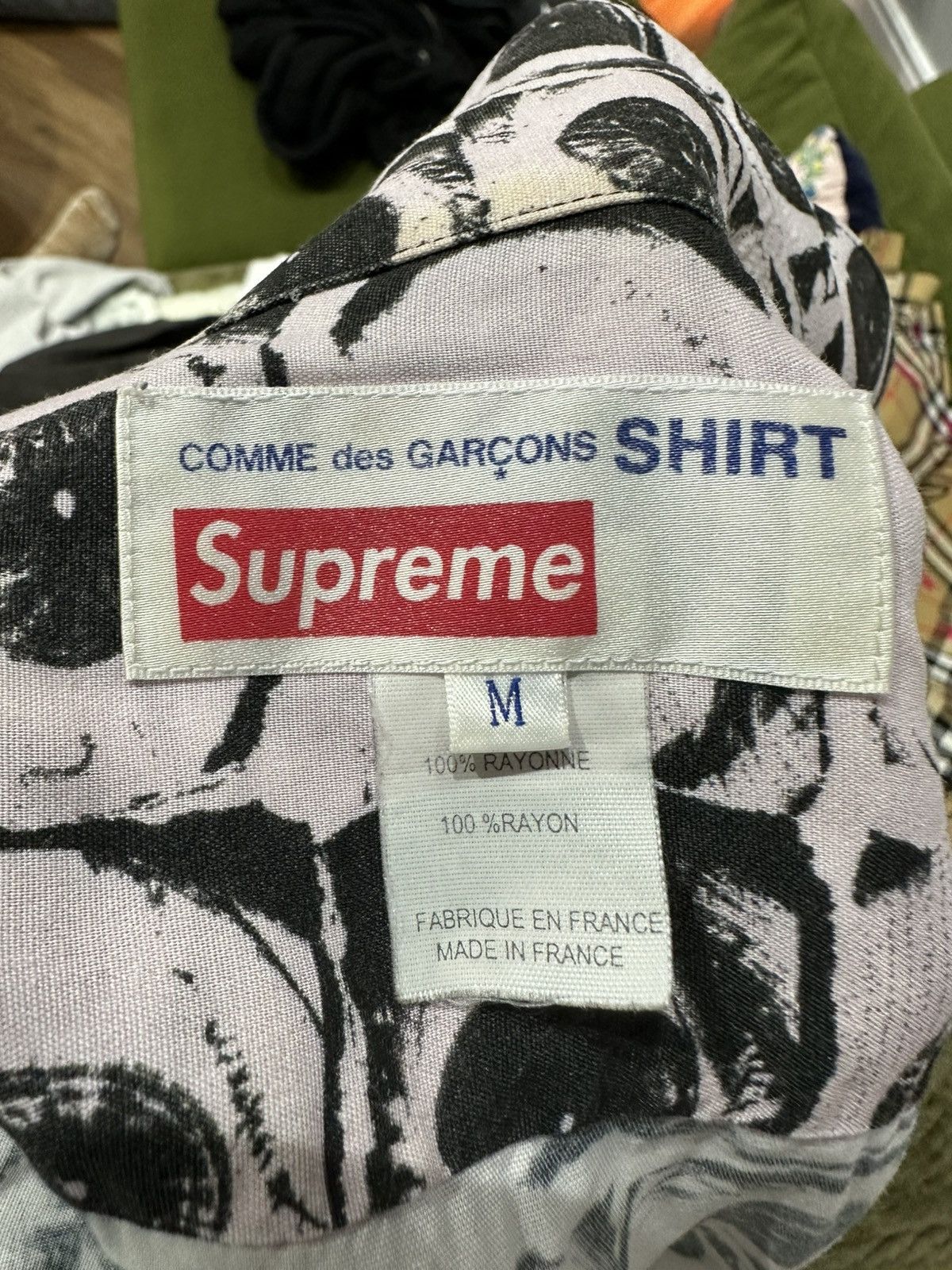 Comme des Garcons × Supreme Pink Eyes Rayon Size US M / EU 48-50 / 2 - 4 Thumbnail