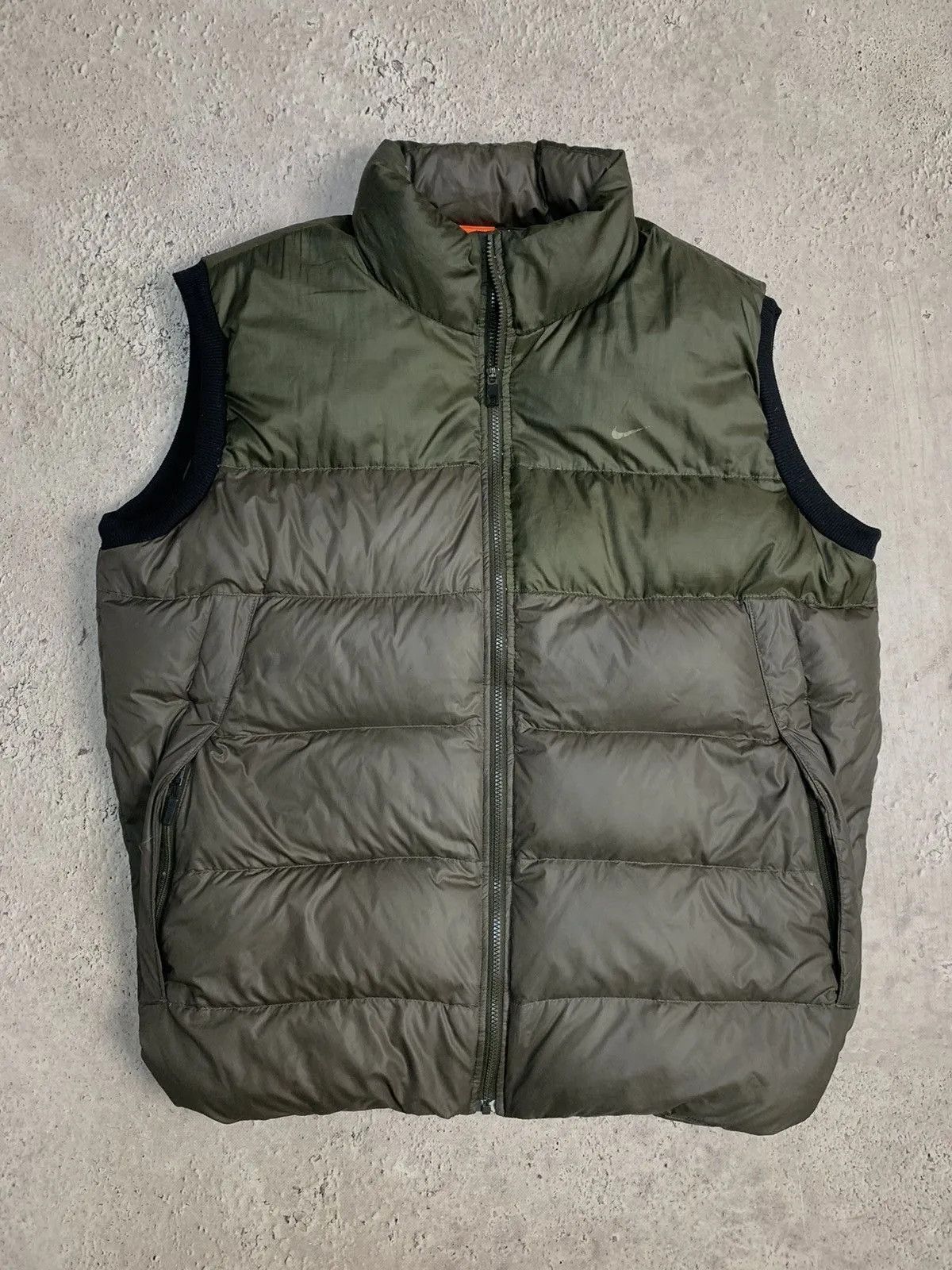 Nike Vintage Y2K Nike Down Waistcoat Jacket Puffer Black Nike Size US XXL / EU 58 / 5 - 2 Thumbnail