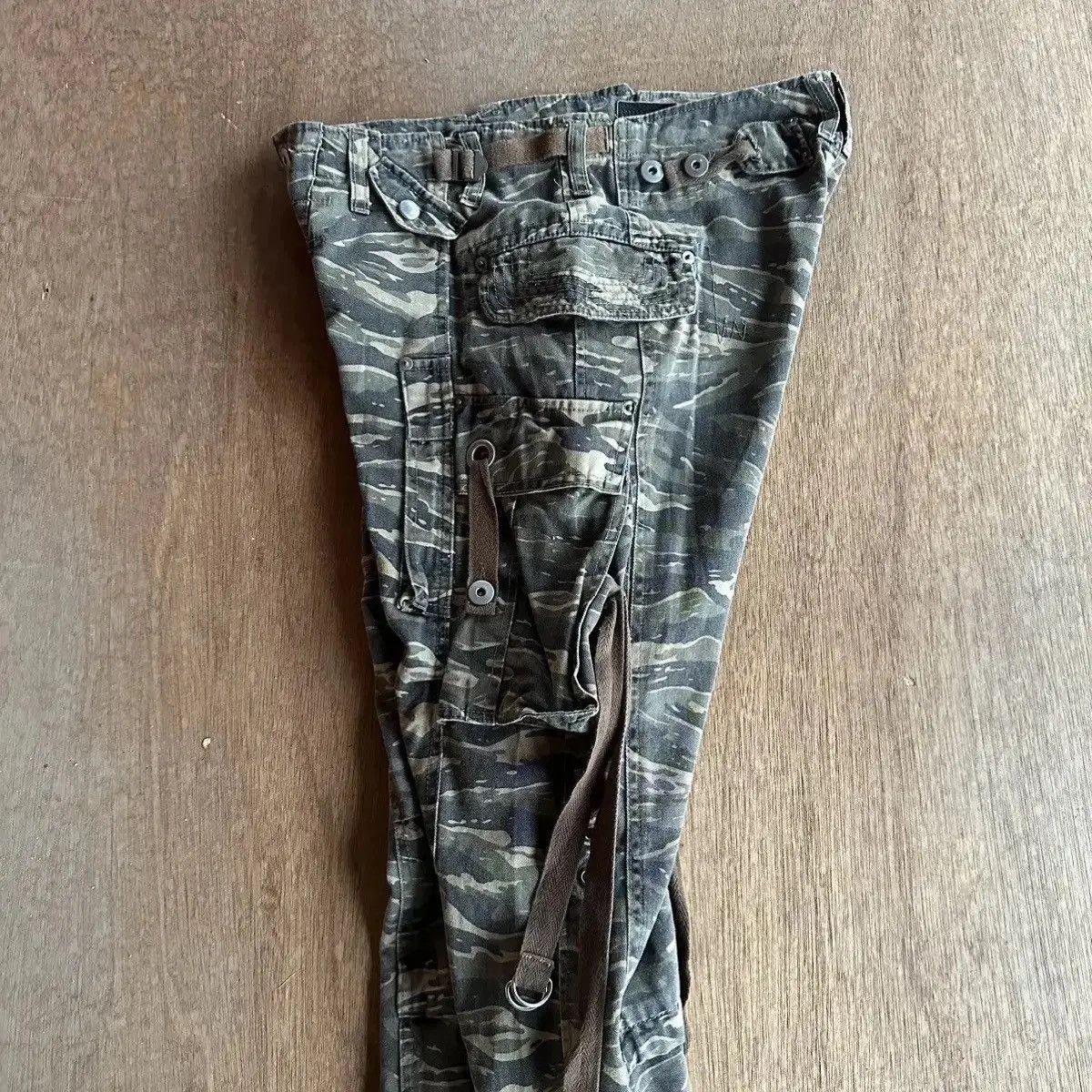 Vintage RARE‼️ W30 L31 FLARE/BOOTCUT Japanese Vtg Bondage Punk Cargo Size US 30 / EU 46 - 15 Thumbnail