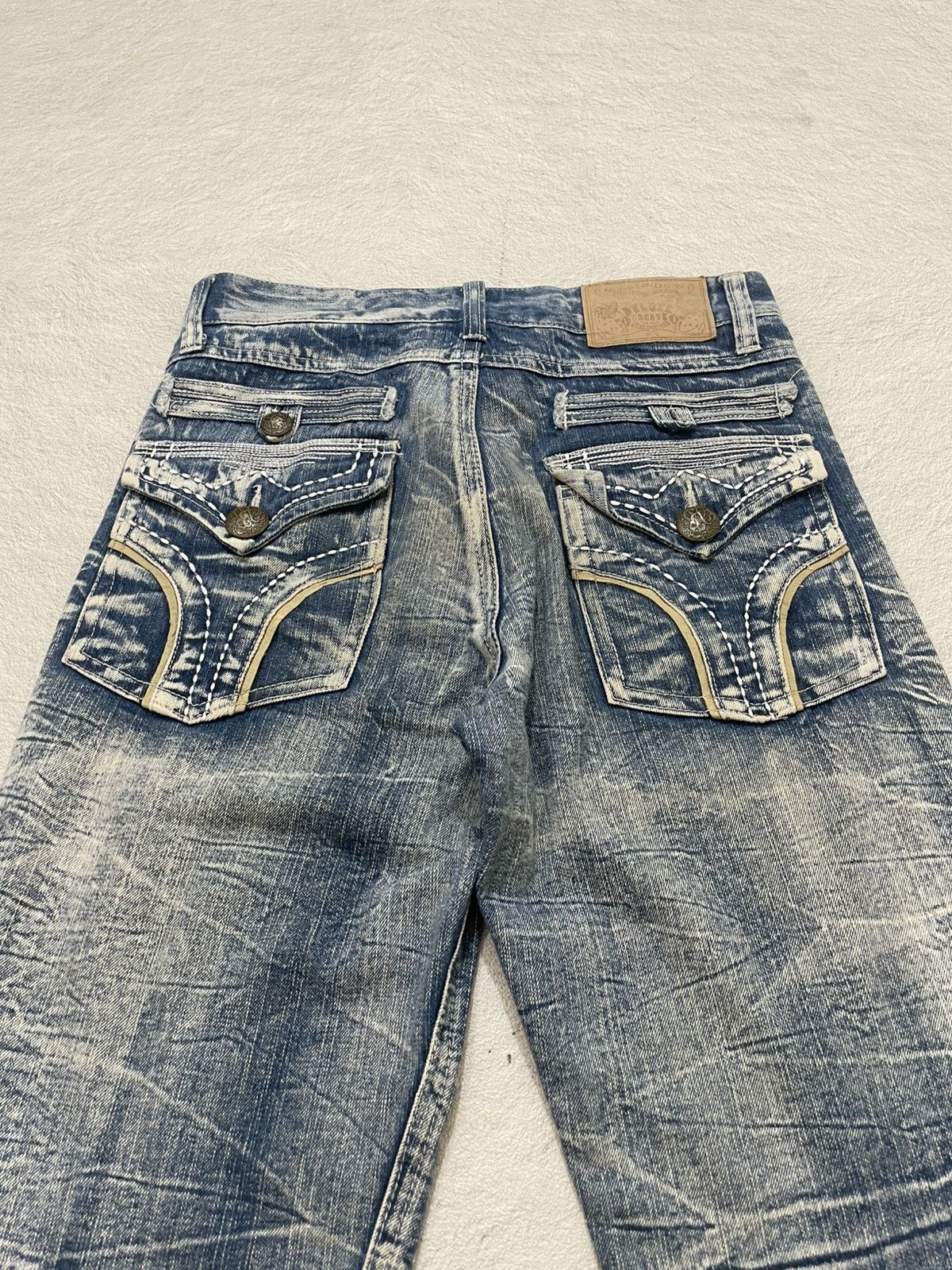 Japanese Brand 2000s Japan Washed Denim Heavy Fade Distressed If6was9 LGB Size US 30 / EU 46 - 8 Thumbnail