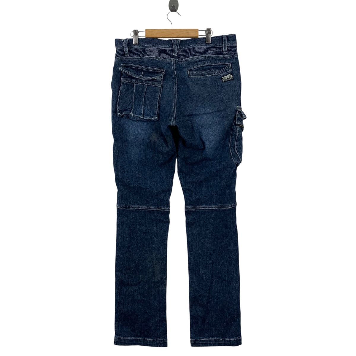 Japanese Brand TORAICHI Biker Style Japanese Denim Stretchable Cargo Pants Size US 32 / EU 48 - 7 Thumbnail