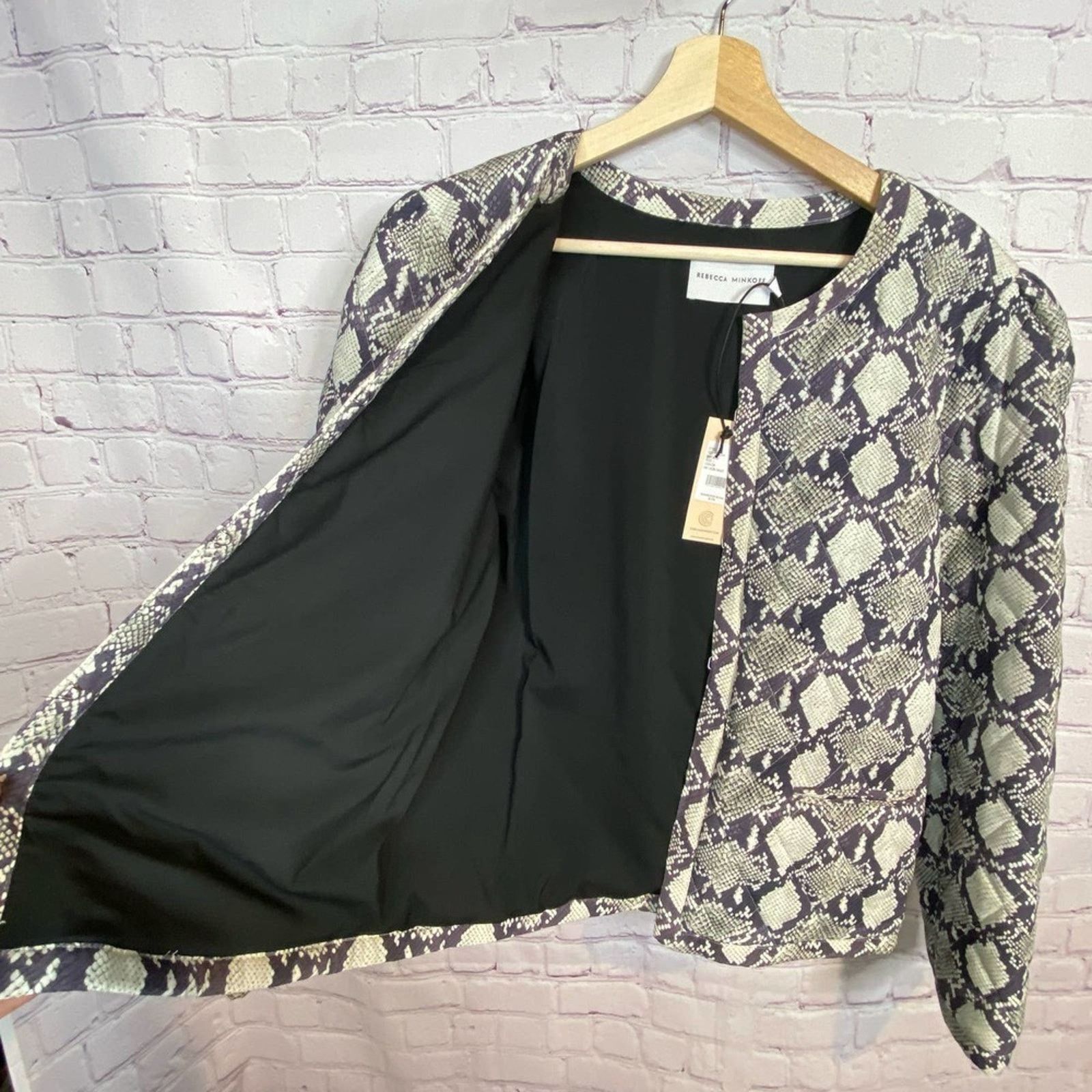 Rebecca Minkoff New With Tags Rebecca Minkoff Snake Print Jacket Size L / US 10 / IT 46 - 4 Thumbnail