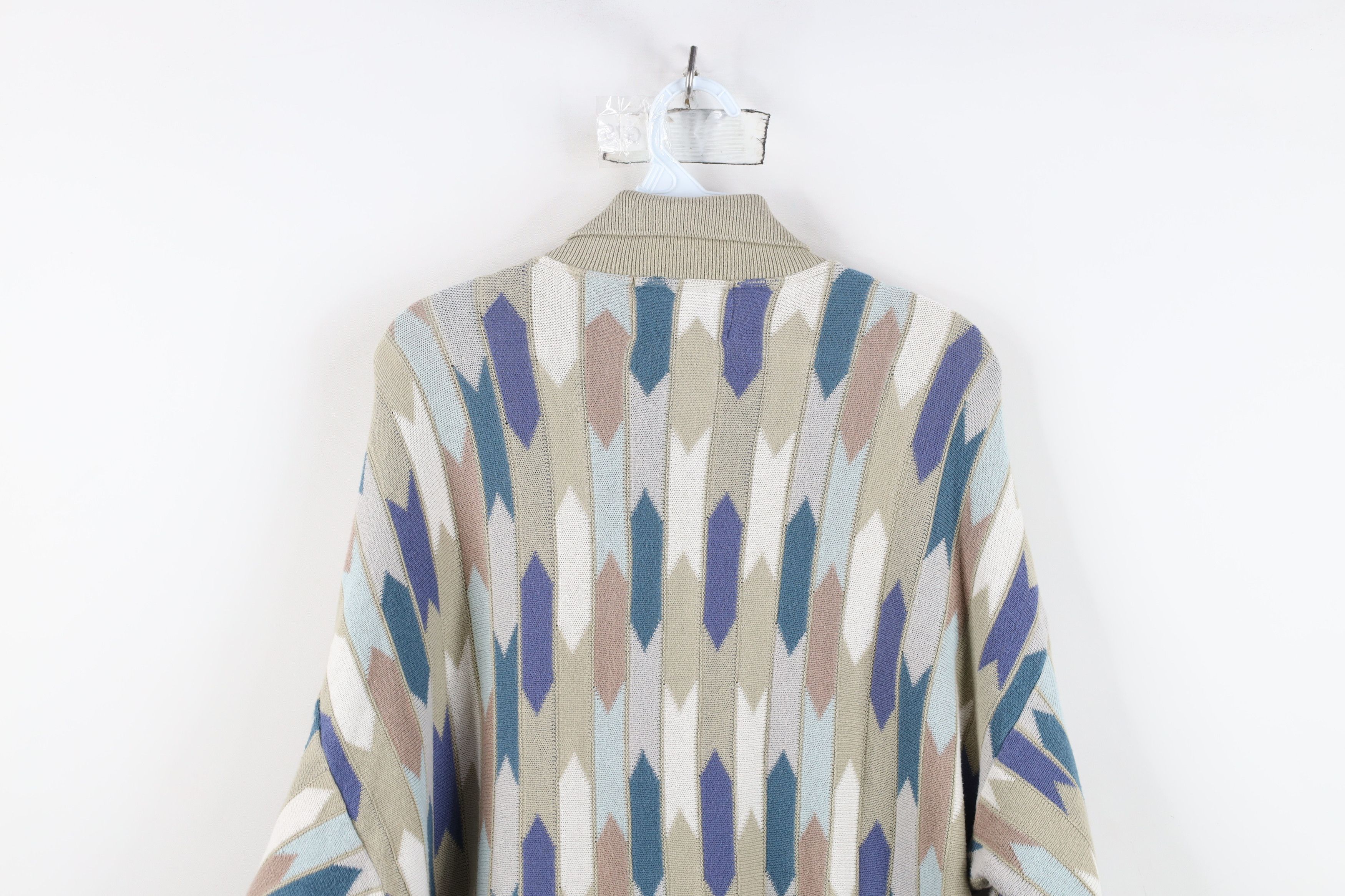 Vintage Vintage 90s Coogi Style Rainbow Striped Collared Sweater Size US M / EU 48-50 / 2 - 10 Thumbnail
