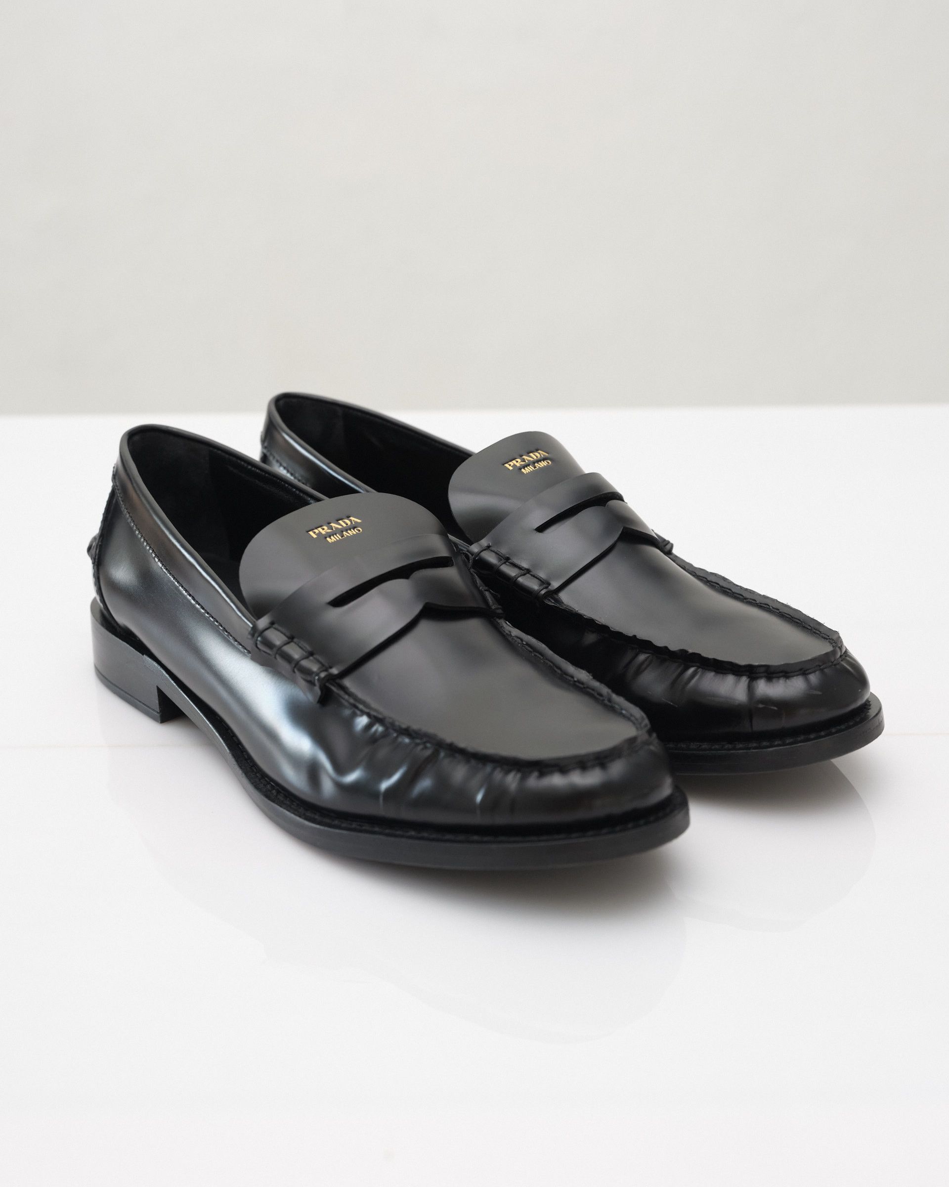 Prada Prada brushed leather loafers Size US 9 / IT 39 - 3 Thumbnail