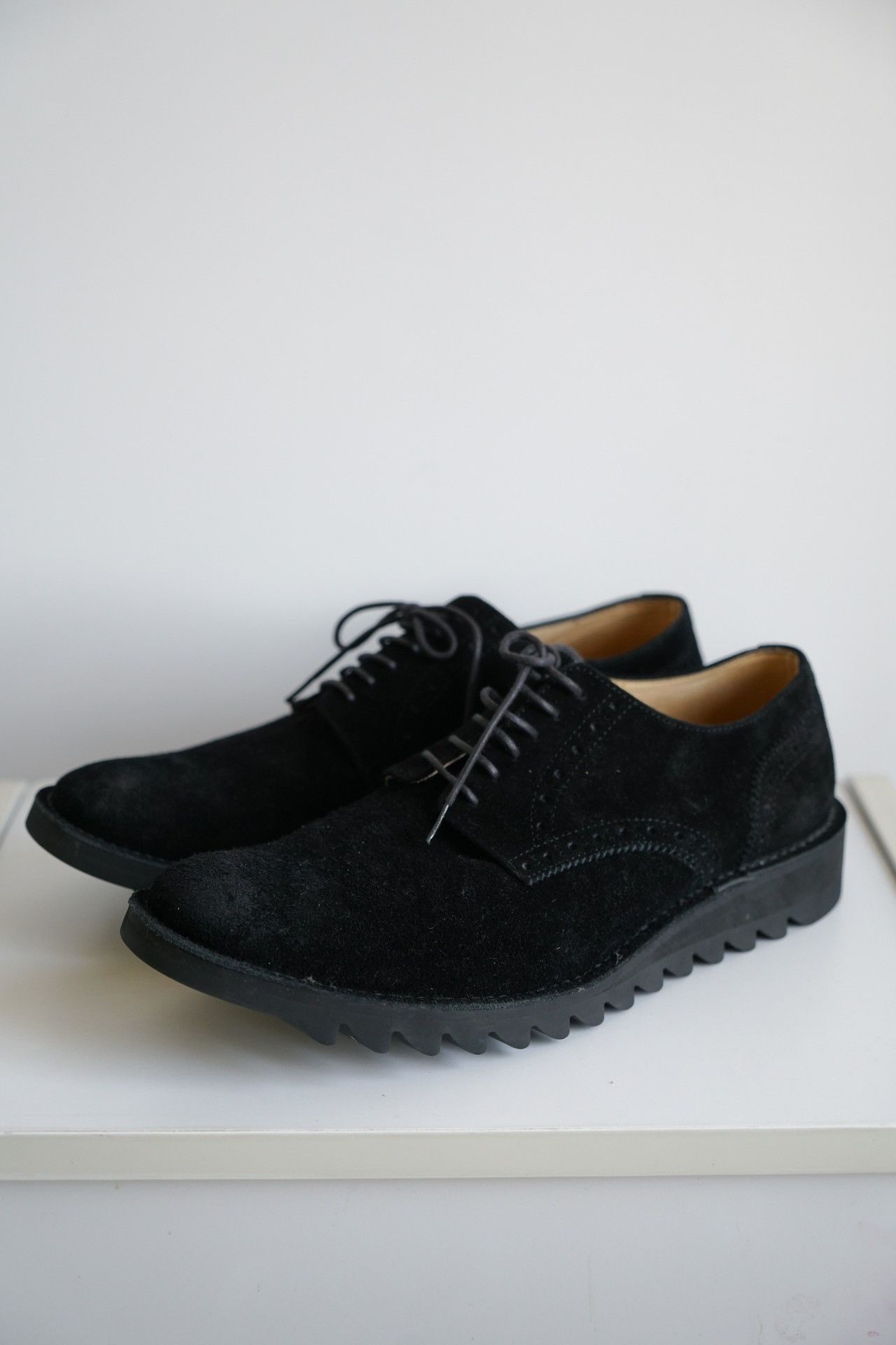 Yohji Yamamoto yohji yamamoto black suede derby shoes Size US 8.5 / EU 41-42 - 1 Thumbnail