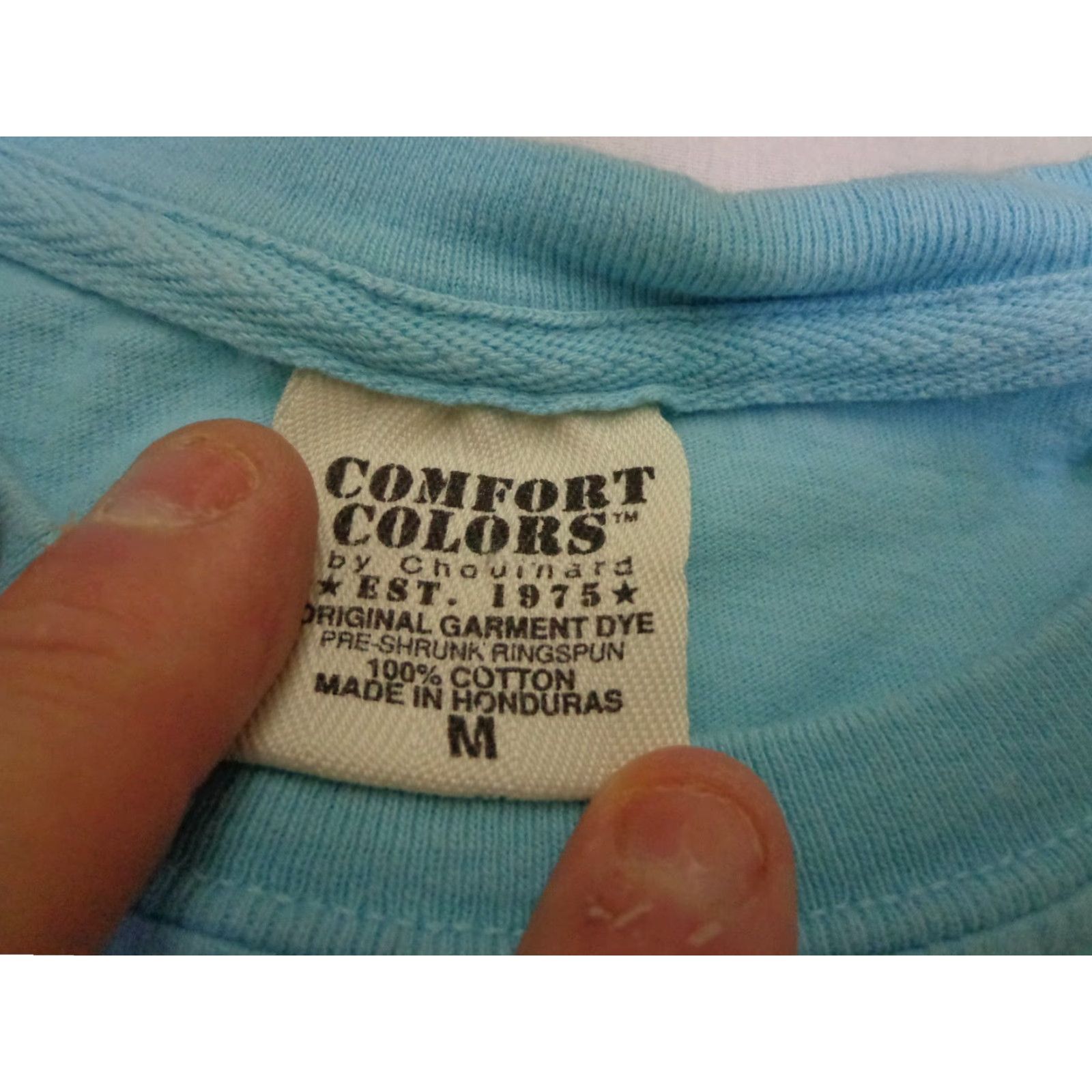 Comfort Colors Comfort Colors T-Shirt Pocket Blue Short Sleeve Medium M Men's Cotton Size US M / EU 48-50 / 2 - 4 Thumbnail