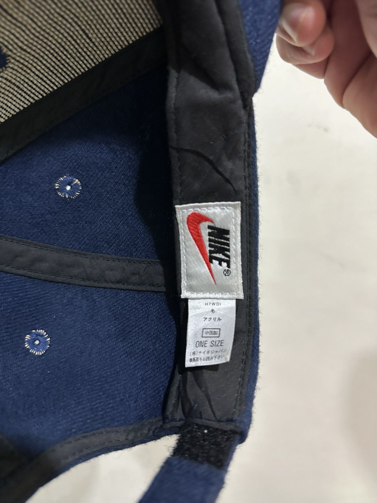 Nike VTG Georgetown Hoyas Swoosh Dad Hat Size ONE SIZE - 6 Thumbnail