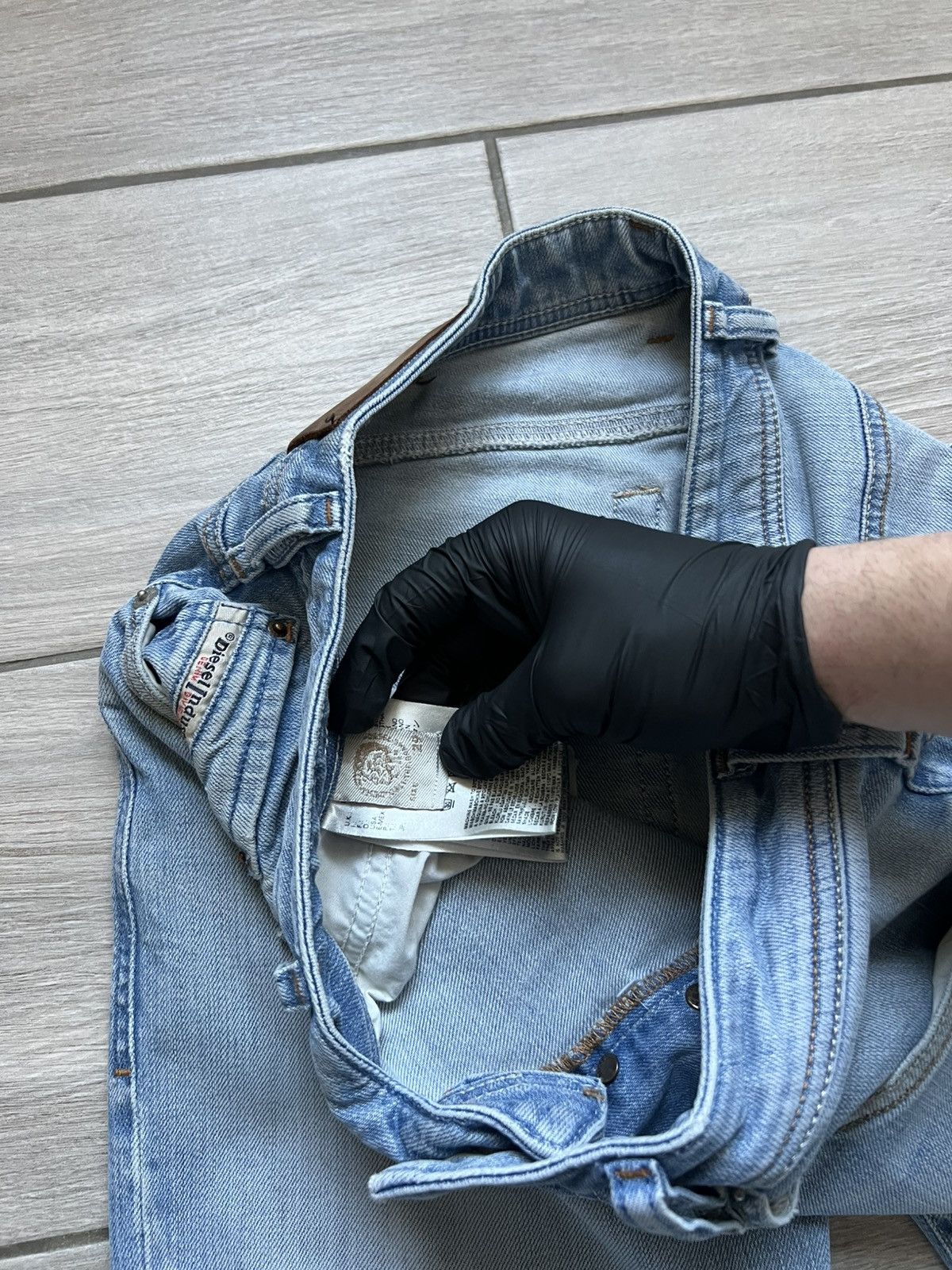 Other Vintage y2k Diesel Baggy Distressed Wide Jeans Washed Size US 28 / EU 44 - 13 Thumbnail