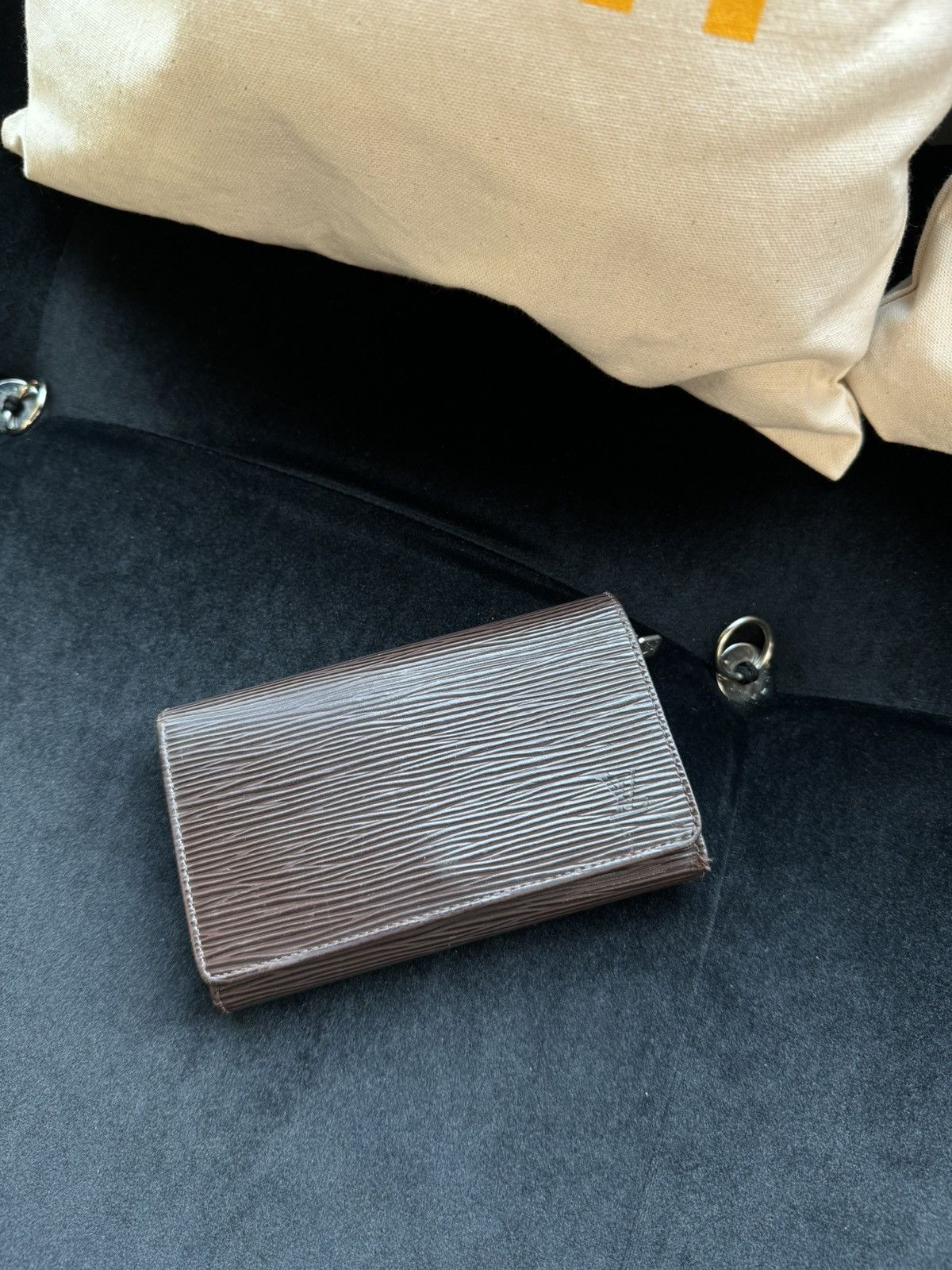 Louis Vuitton Epi Zip Wallet Brown
