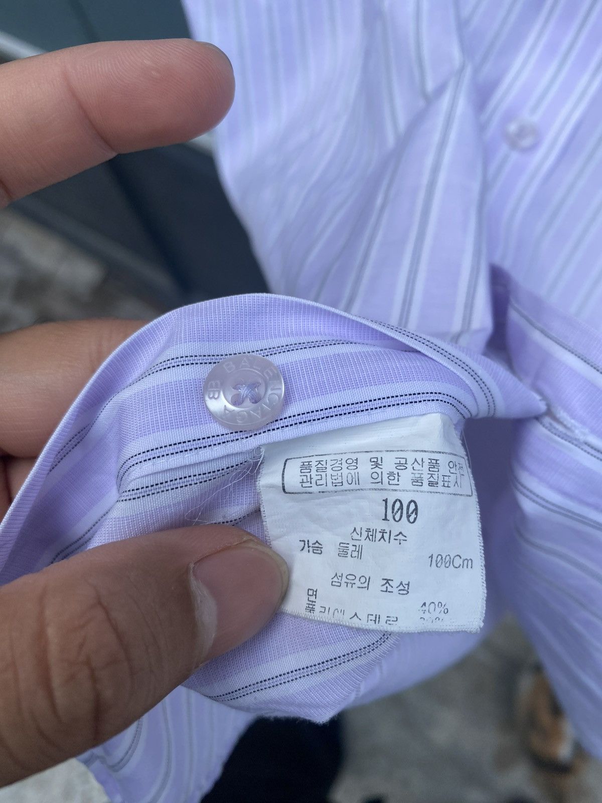 Balenciaga Vintage 90s balenciaga stripe shirts Size US L / EU 52-54 / 3 - 7 Thumbnail