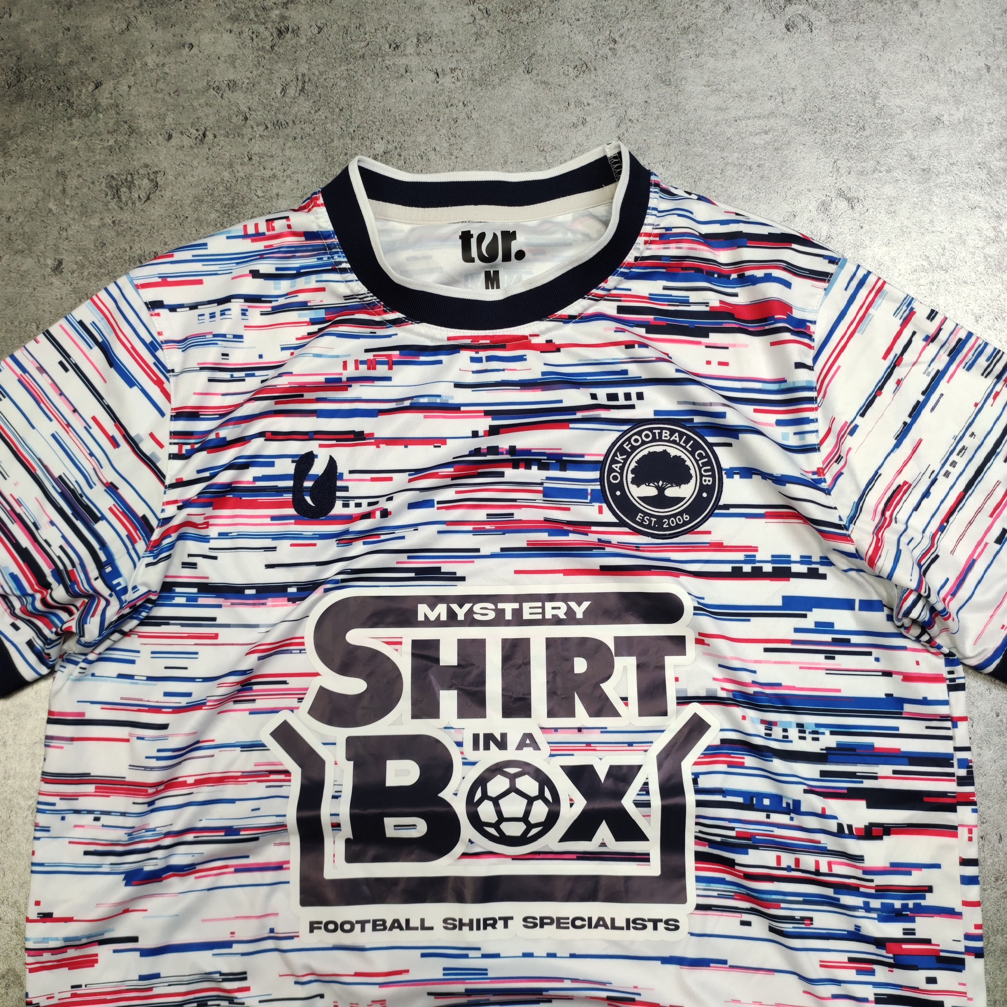 Vintage RARE Football Soccer Sunday League Oak FC Glitch Jersey Size US M / EU 48-50 / 2 - 4 Thumbnail