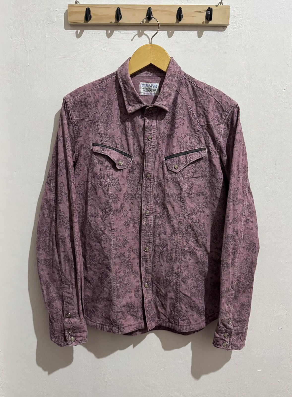 Nicole Club Y2k Nicole Club For Men Paisley shirt Size US M / EU 48-50 / 2 - 1 Thumbnail