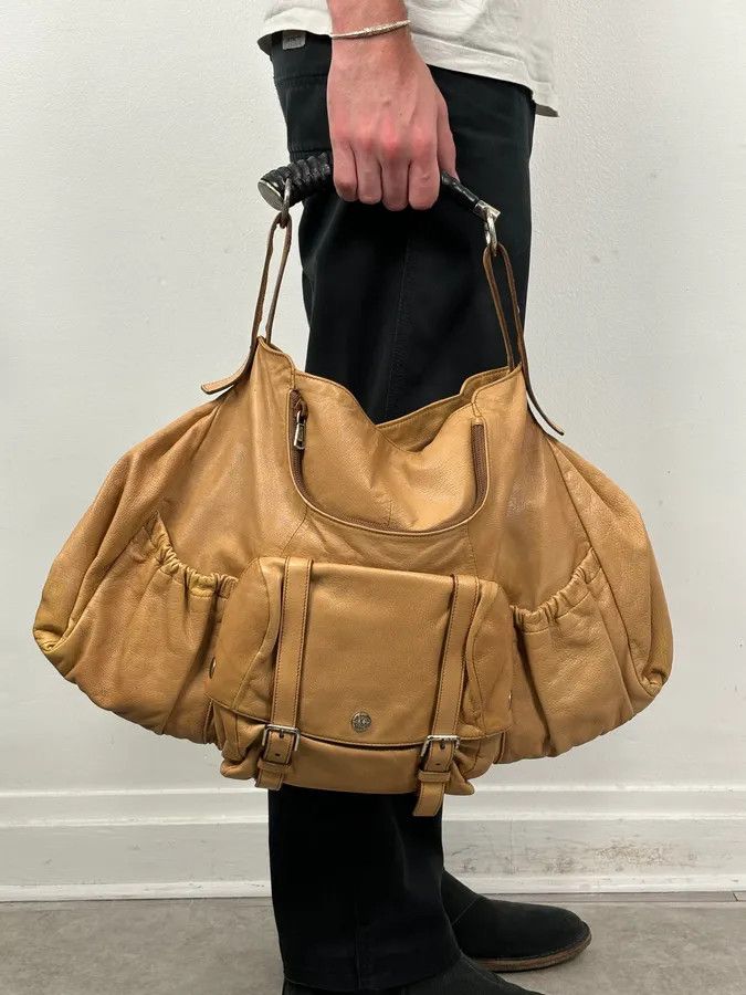 Yves Saint Laurent 2000s Yves Saint Laurent Tan Horn Muse Hobo Leather Bag Size ONE SIZE - 2 Thumbnail