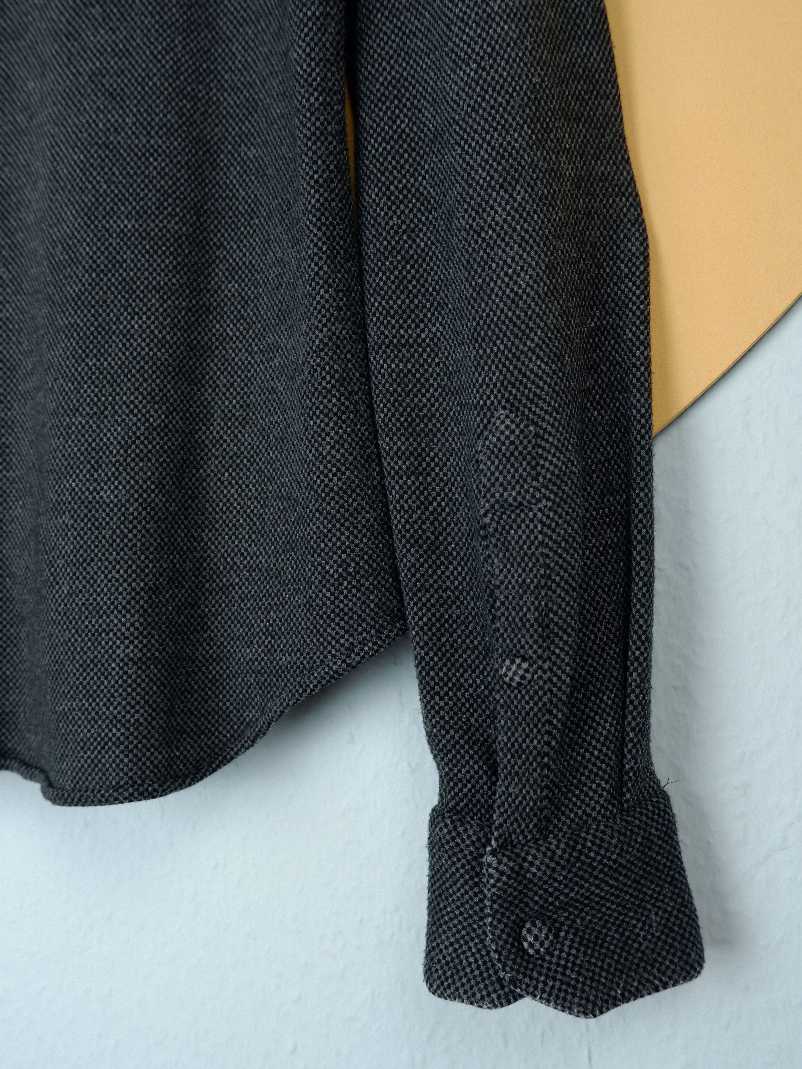 Last drop! Giorgio Armani salt and pepper knit shirt