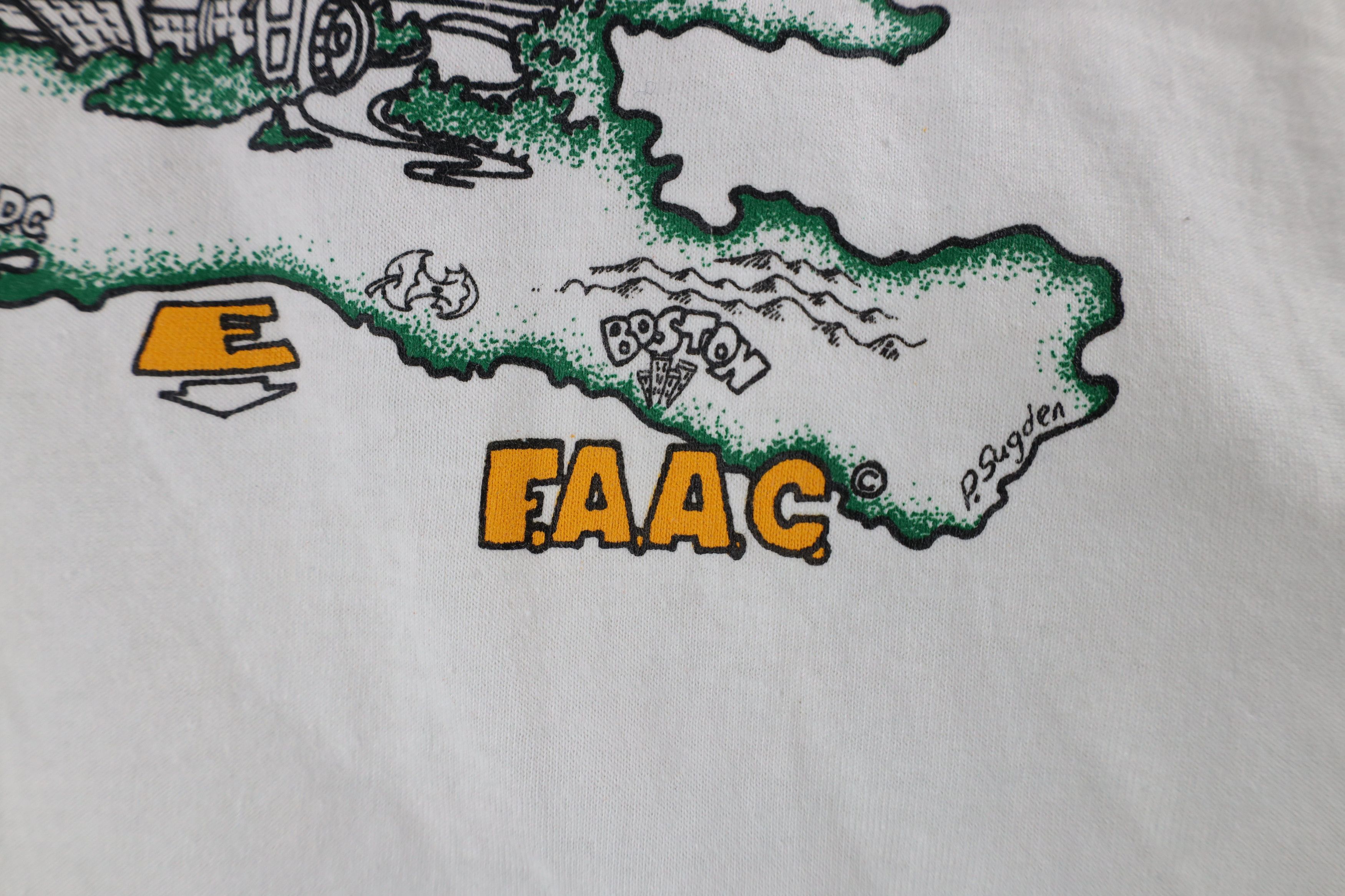 Vintage Vintage 90s FAAC Findlay Ohio Short Sleeve T-Shirt White USA Size US XL / EU 56 / 4 - 6 Thumbnail