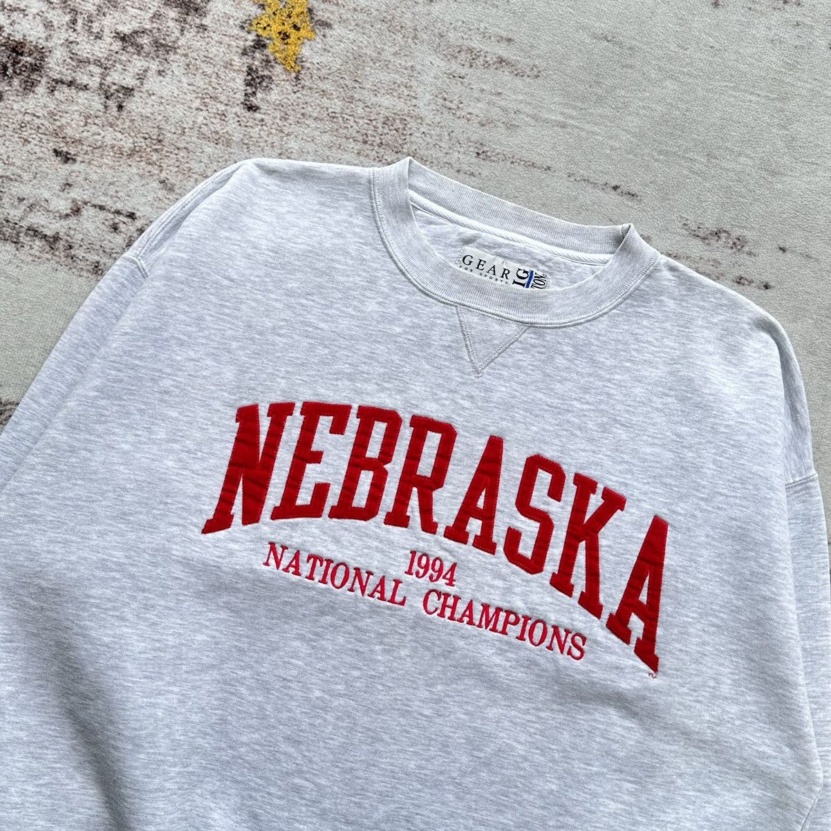 Gear for Sports VINTAGE NEBRASKA NATIONAL CHAMPIONS SPELL OUT BIG LOGO 1994 Size US XXL / EU 58 / 5 - 3 Thumbnail