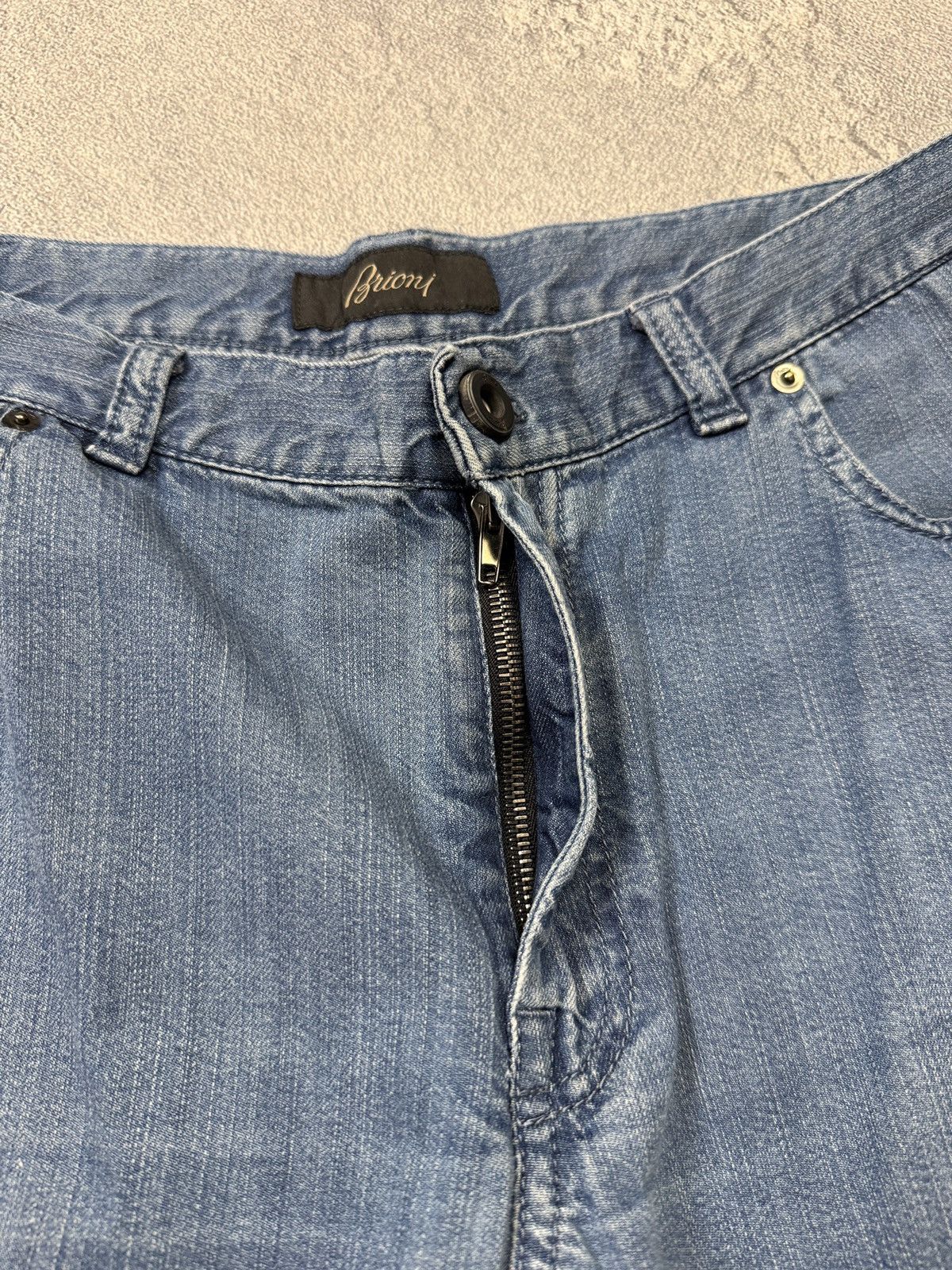Brioni Mens Vintage Brioni Denim jeans luxury pants distressed Size US 38 / EU 54 - 8 Thumbnail