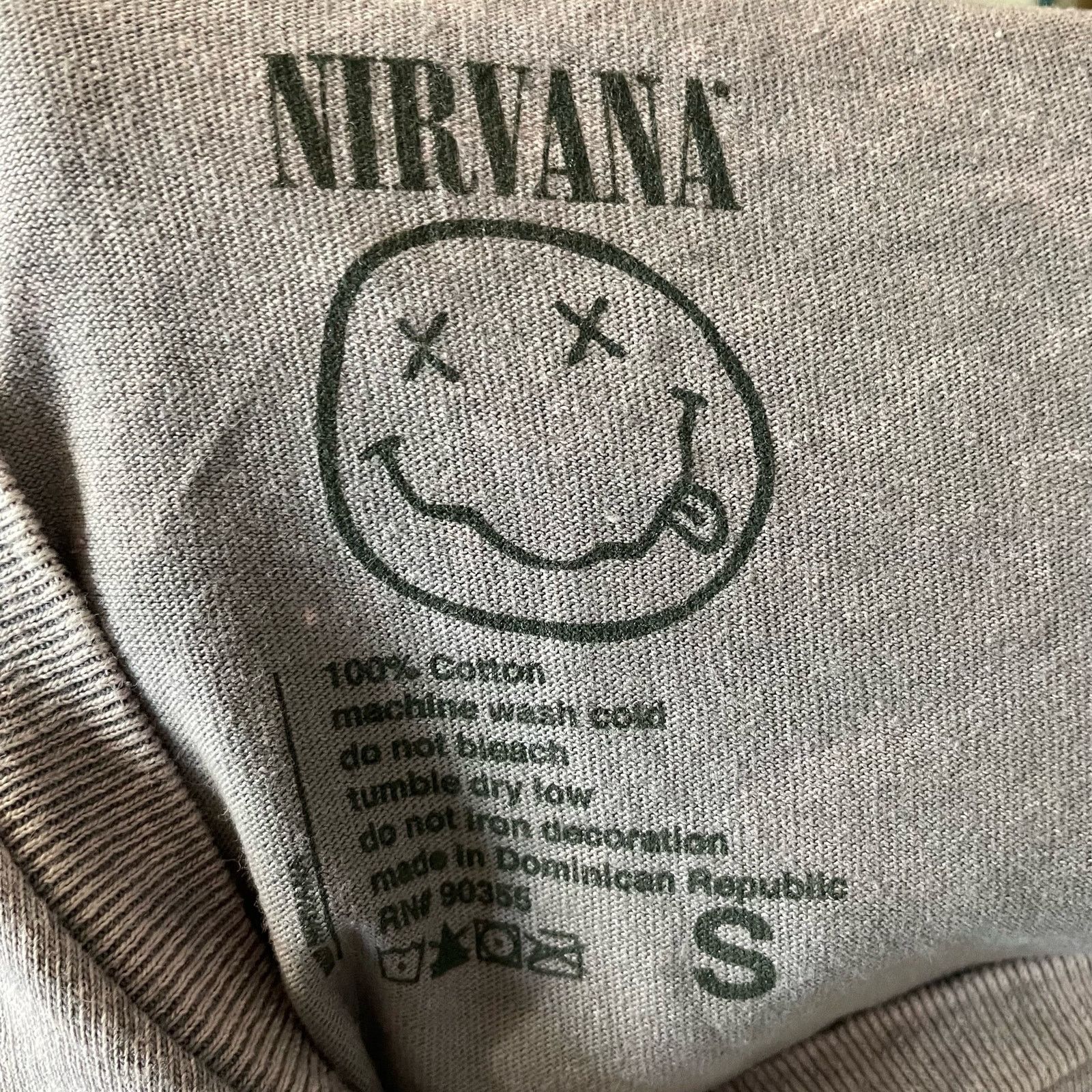 Nirvana Nirvana Graphic Tee FLAWED S Unisex Licensed Short Sleeve Size S / US 4 / IT 40 - 4 Thumbnail