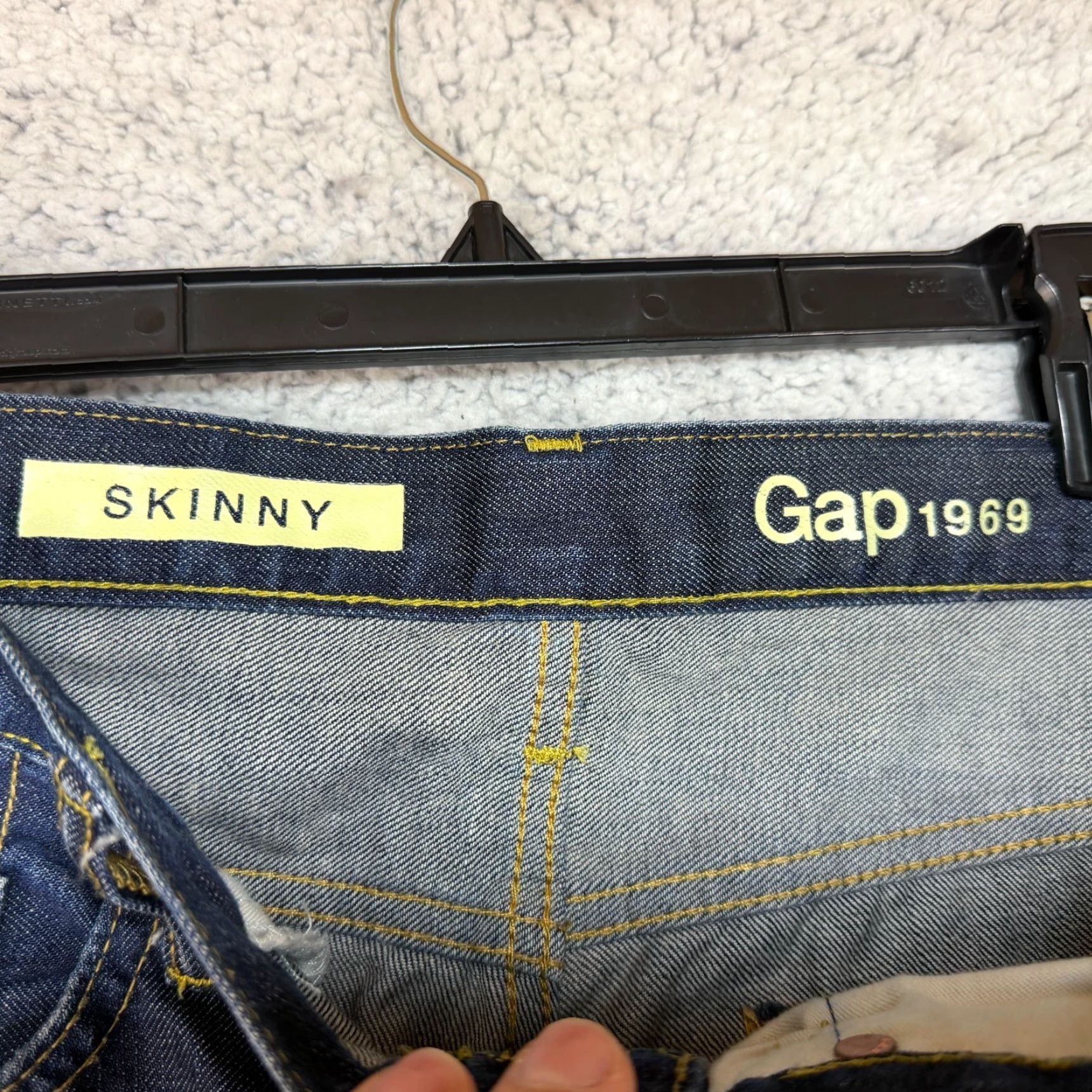 Gap Gap 1969 Skinny Jeans Denim Men's Size 32x32 Dark Indigo 5-Pocket Style Slim Modern Casual Jeans Mens Size US 32 / EU 48 - 3 Thumbnail